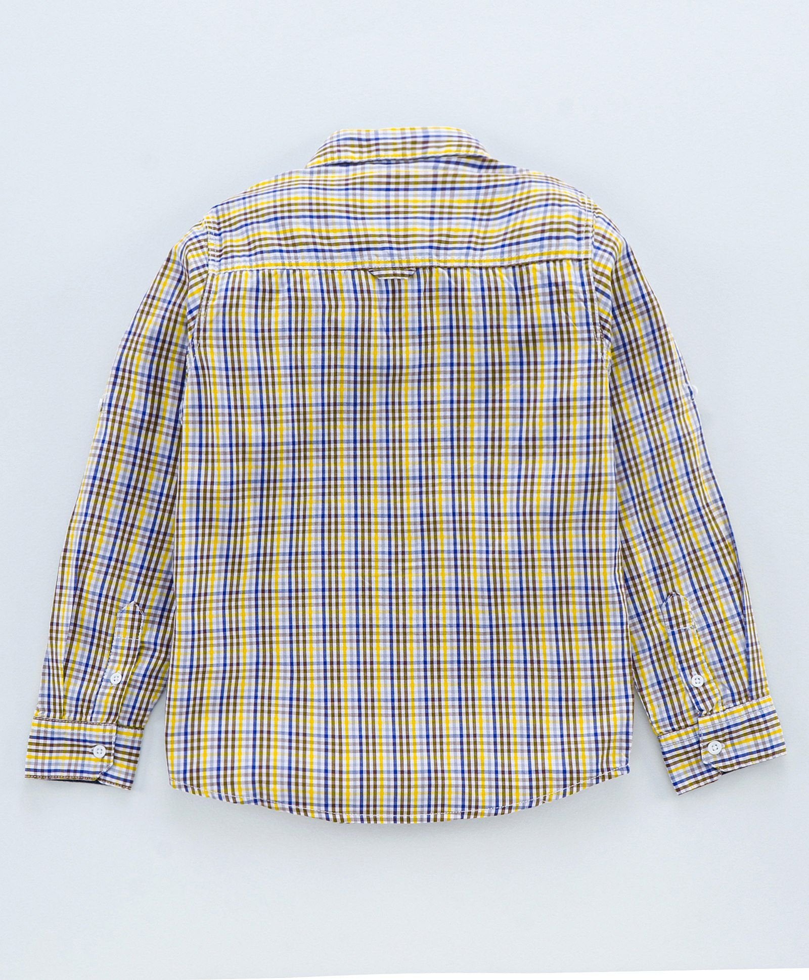 Full Sleeve Checked 100% Cotton Soft Feel Biowash Shirt - Multi Color