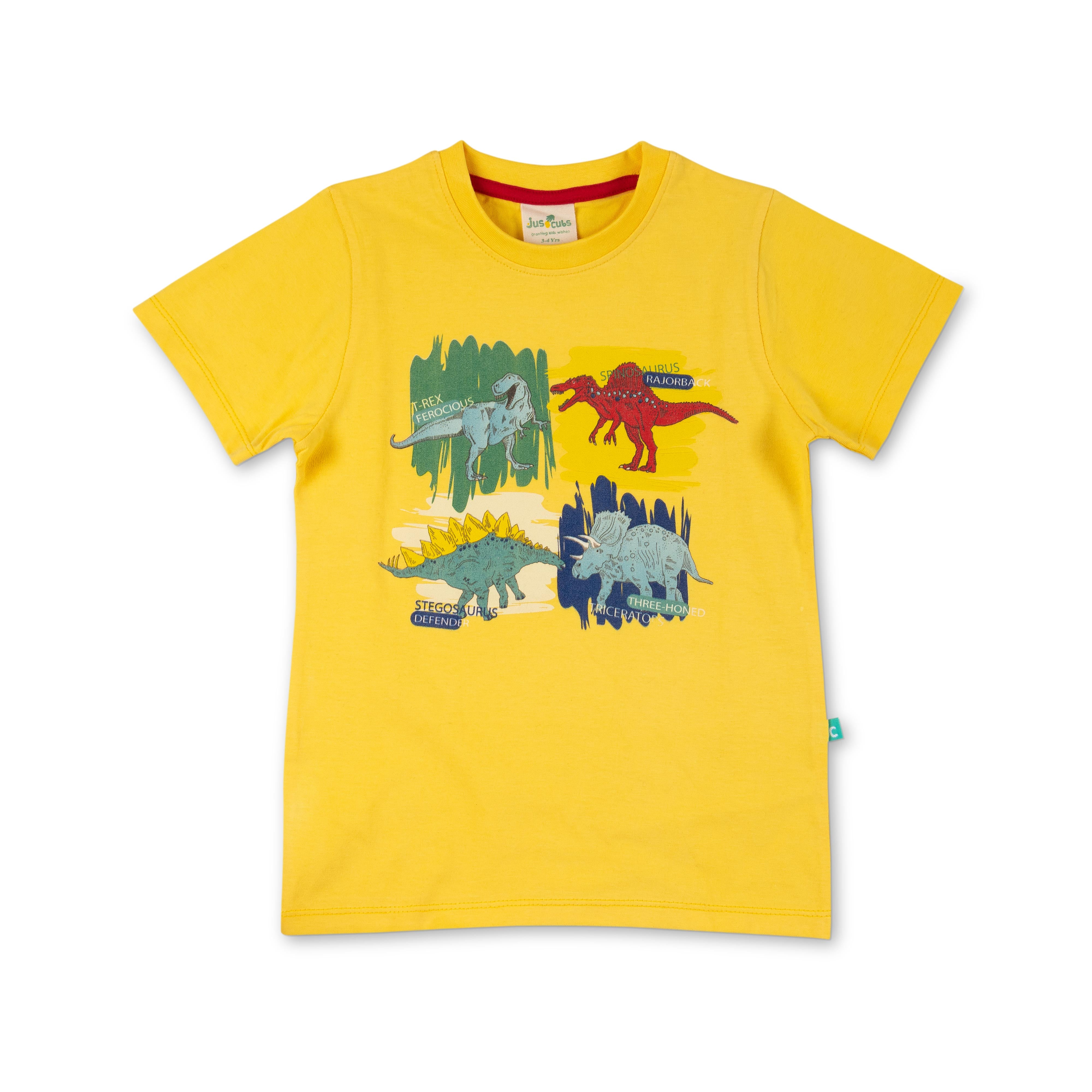 Boys Half Sleeve Animal Printed T-Shirt