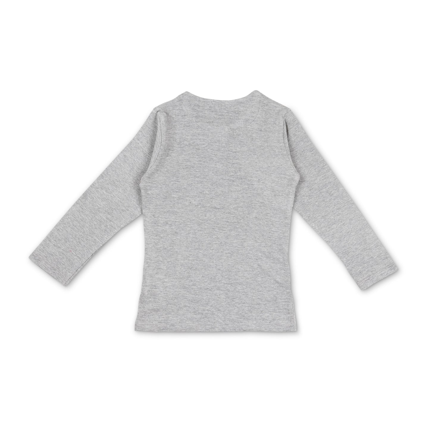 Boys' Grey Henley T-Shirt - "Life is Good" Surf Graphic Long Sleeve