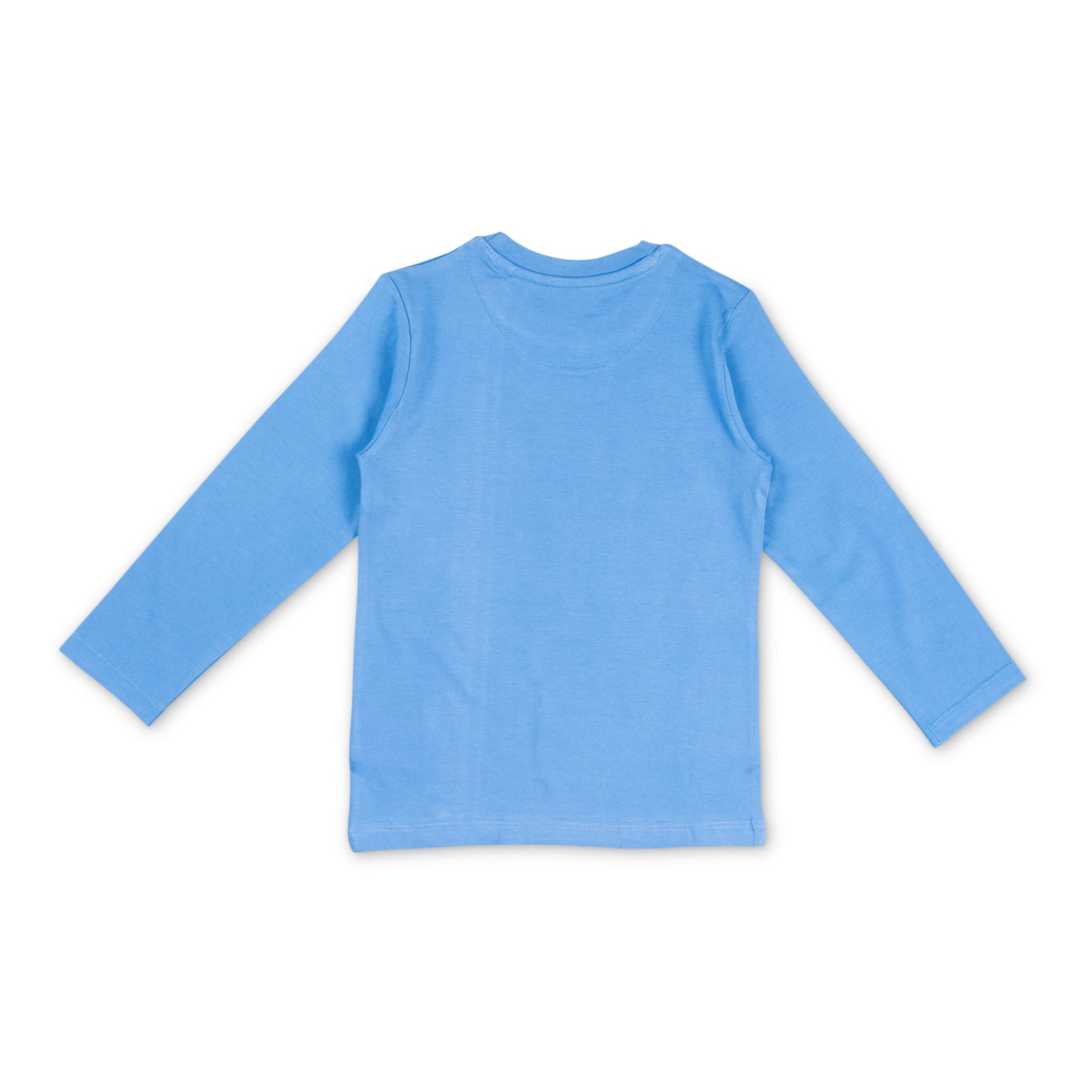 Boys' Blue Long Sleeve T-Shirt - "Clubland" Beach Graphic Print