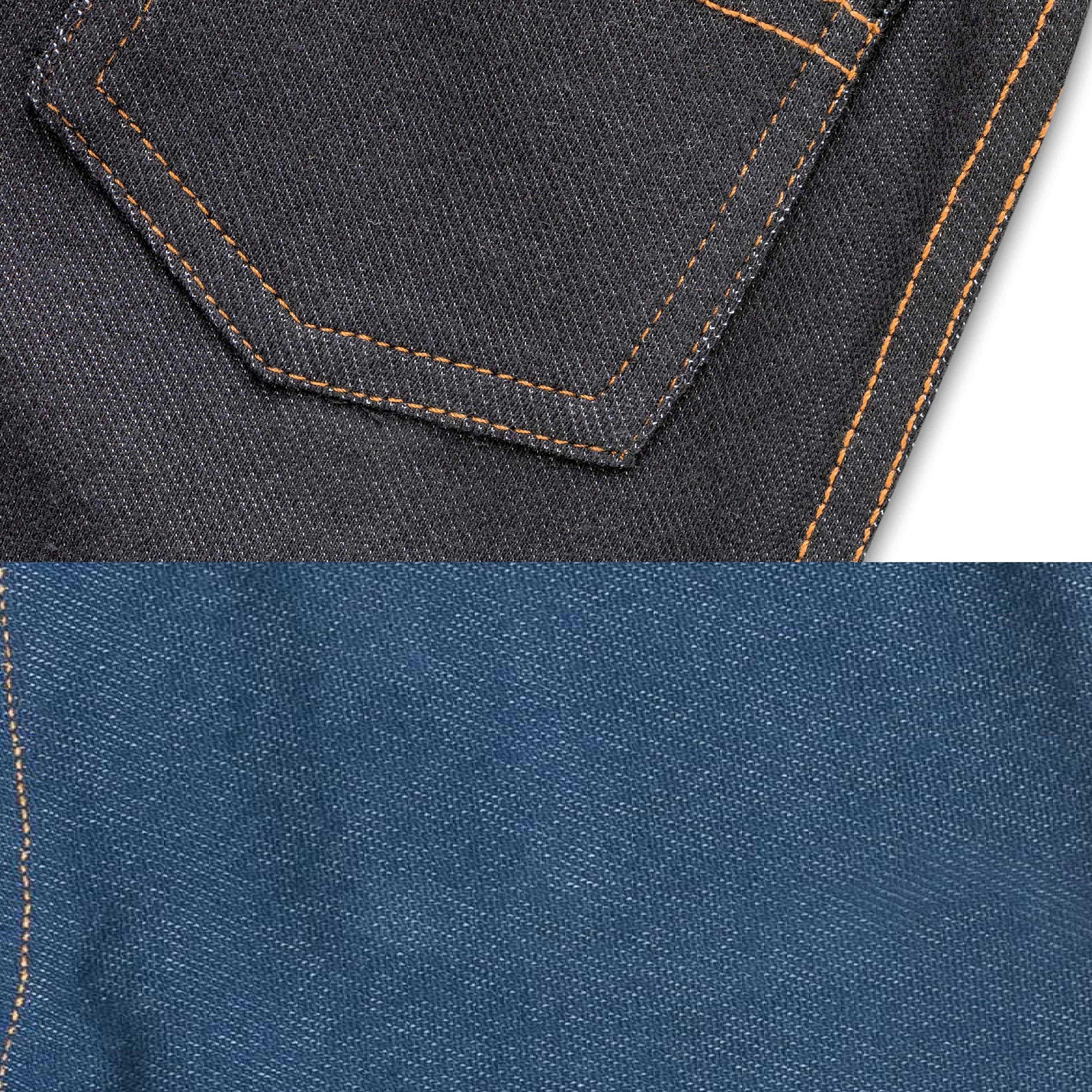 "Girls' Denim-Style Jeggings - Combo Pack of 2 (Black & Blue)"