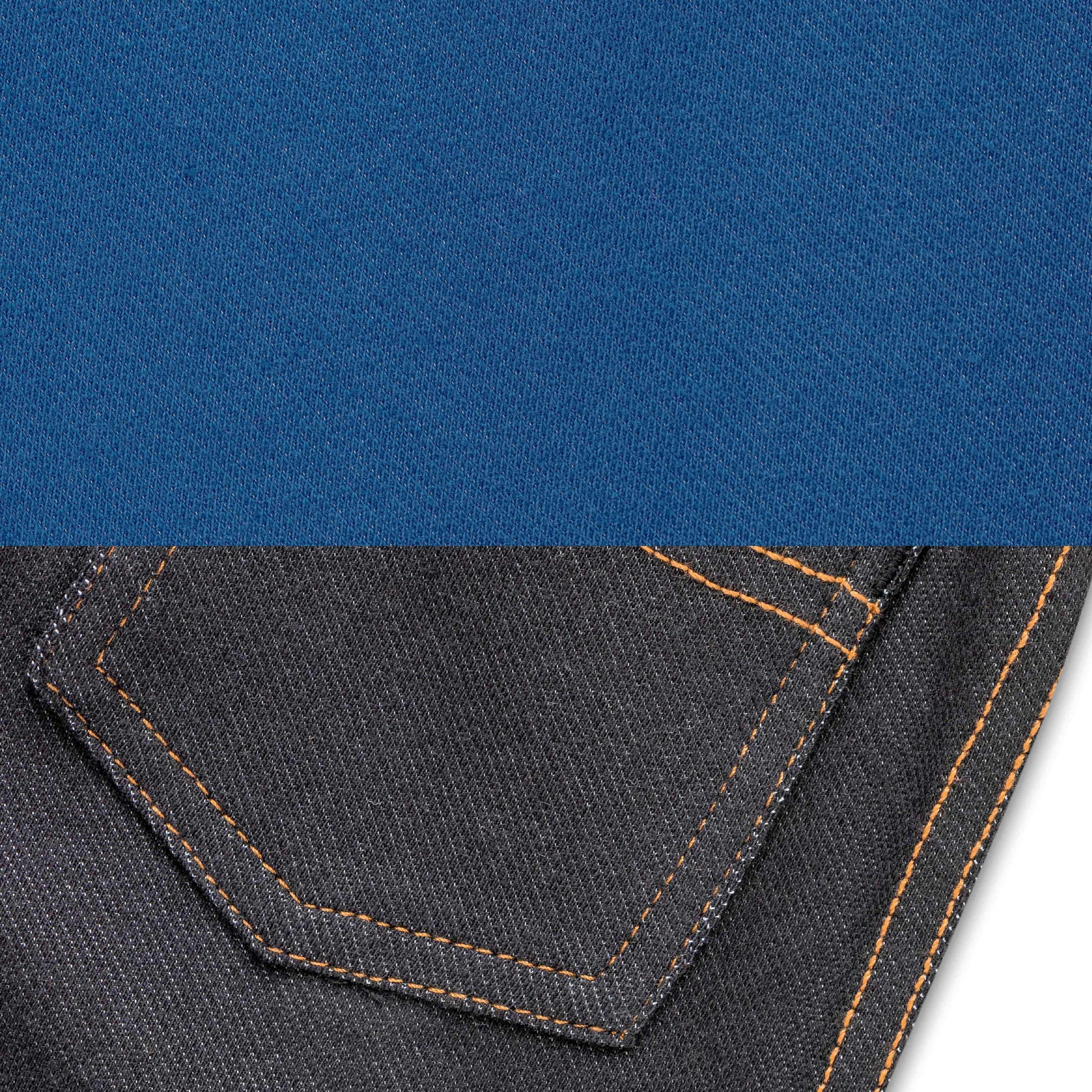 "Baby Girls' Cotton Stretch Jeggings – Pack of 2 (Blue & Black)"