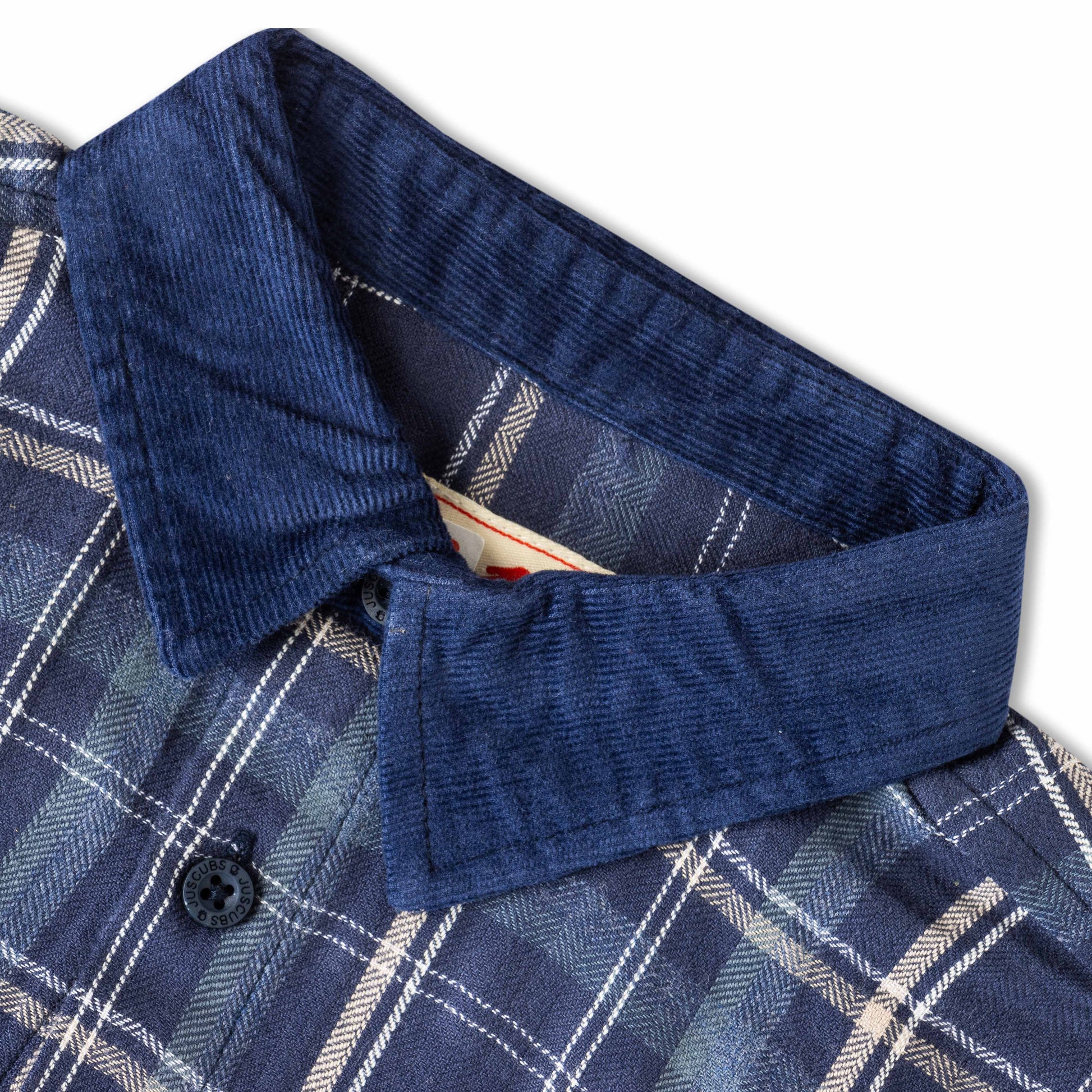Boys' Navy Blue Checked Full-Sleeve Shirt – Casual & Stylish