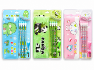 Kids Cartoon Pencil Box Stationery Set – Assorted Pack of 1