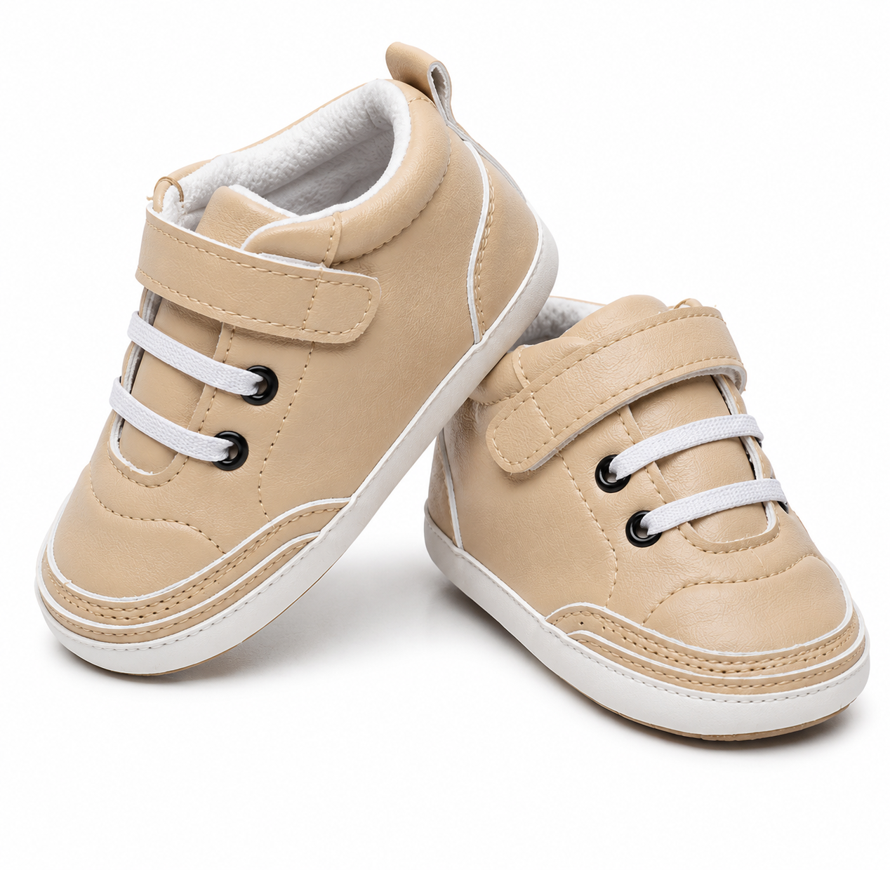 JusCubs Baby Boys & Girls Red High-Top First Walker Shoes