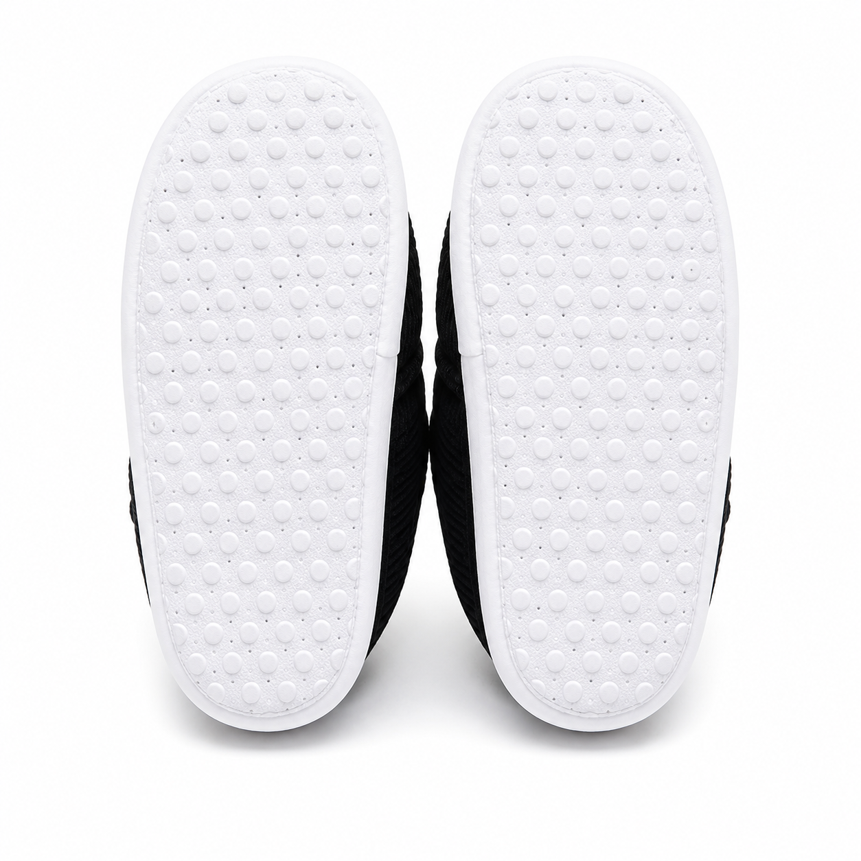 Baby Boys & Girls Corduroy Slip-On Crib Shoes | Soft Sole First Walker Shoes | Black