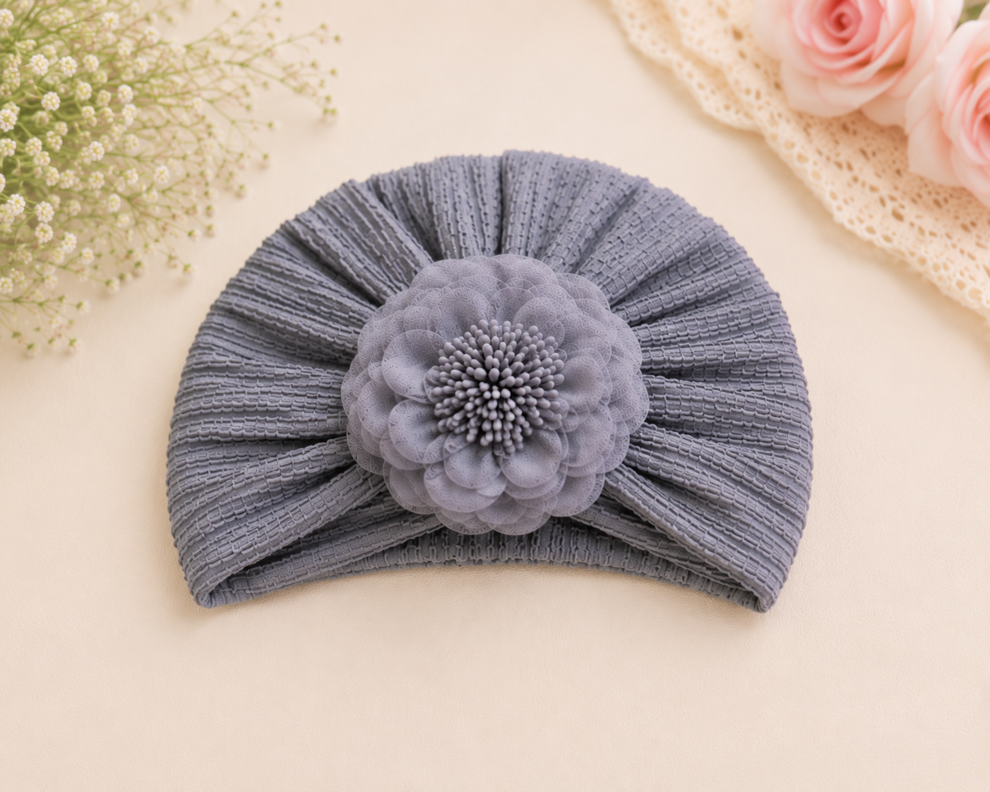 JusCubs Baby Girls Cap & Booties Gift Set