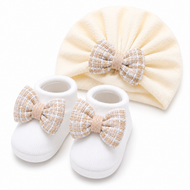 JusCubs Baby Girls Cap & Booties Gift Set