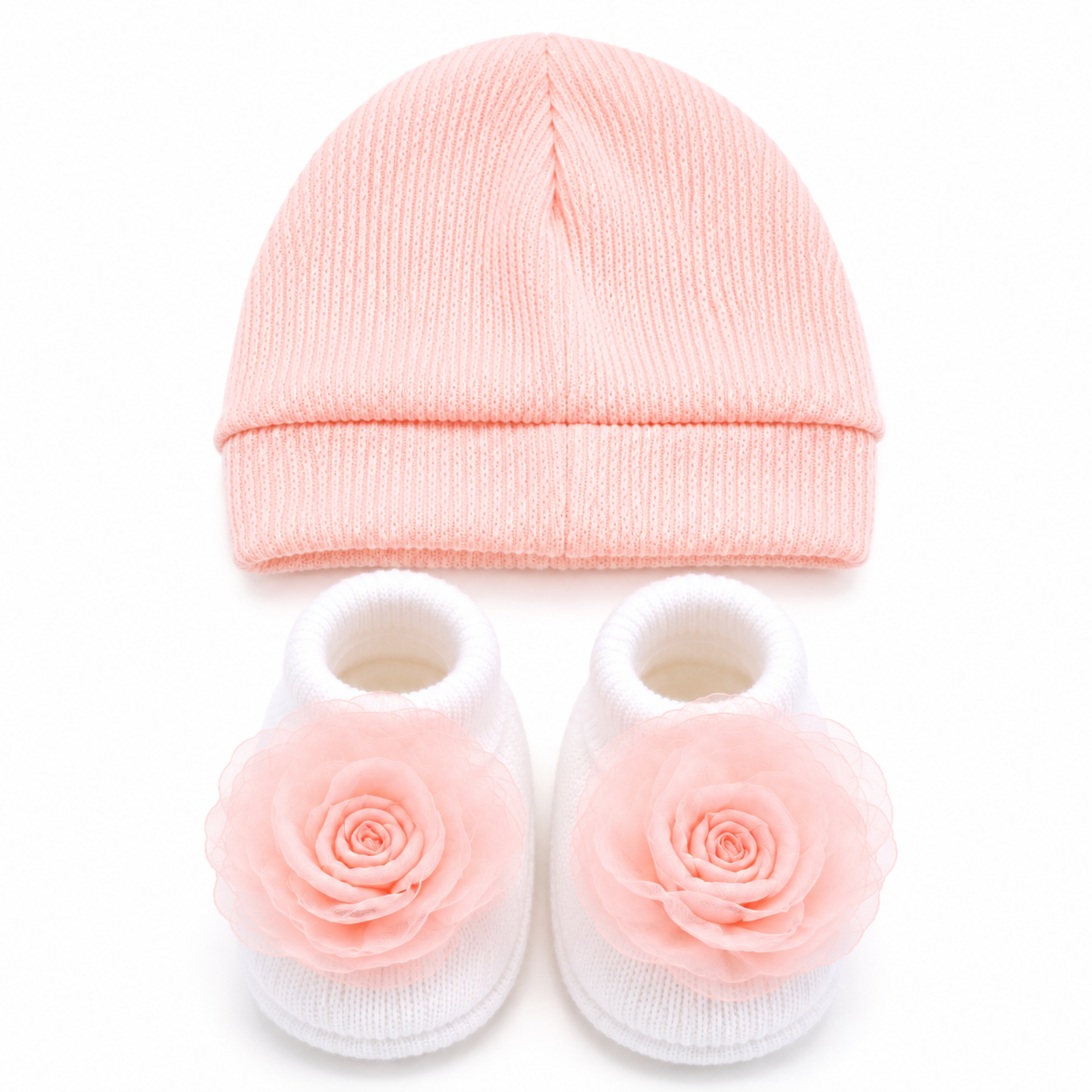 JusCubs Baby Girls Cap & Booties Gift Set (Copy)
