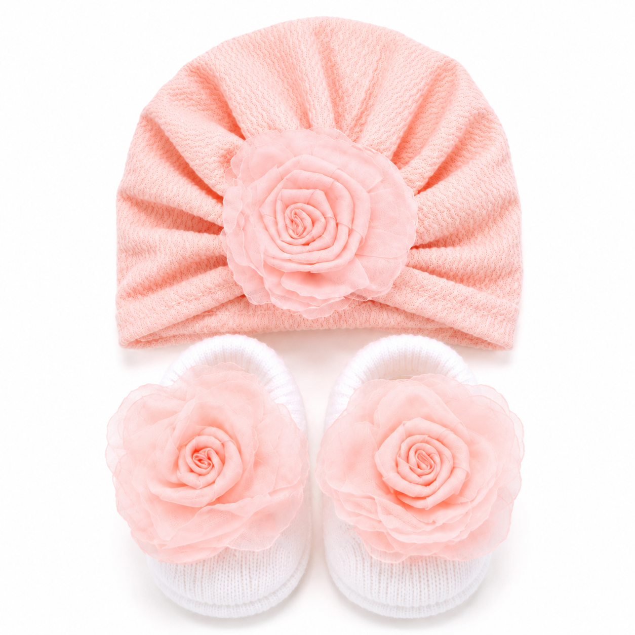 JusCubs Baby Girls Cap & Booties Gift Set (Copy)