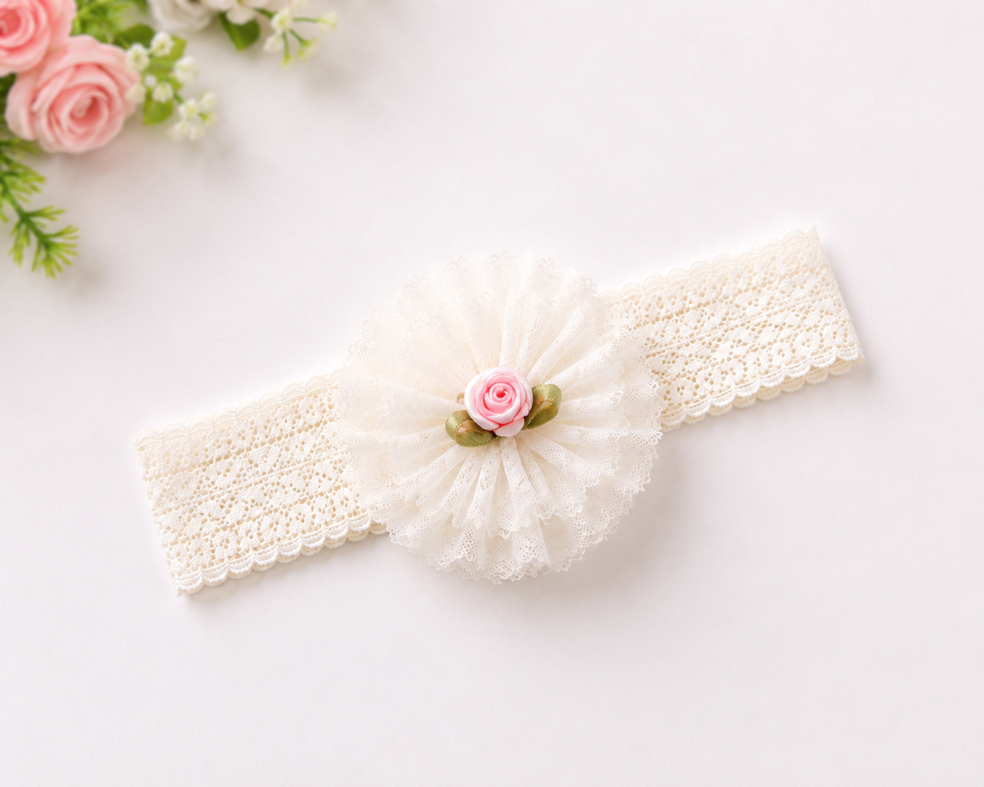 JusCubs Baby Booties and Headband Set