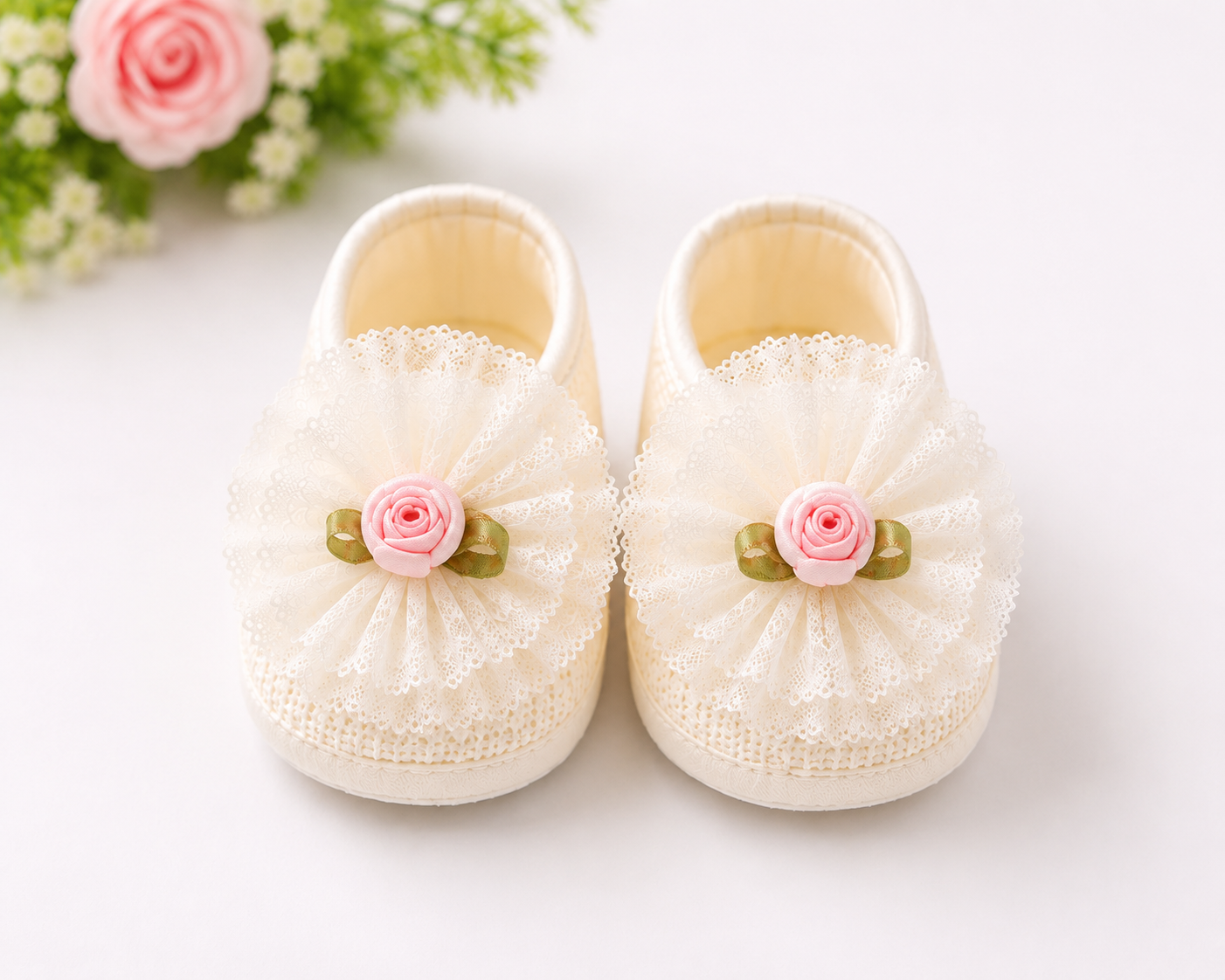 JusCubs Baby Booties and Headband Set