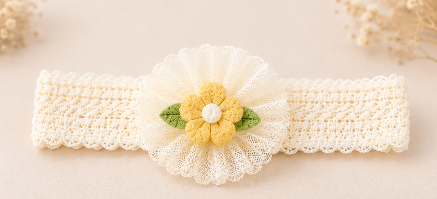 JusCubs Baby Booties and Headband Set.