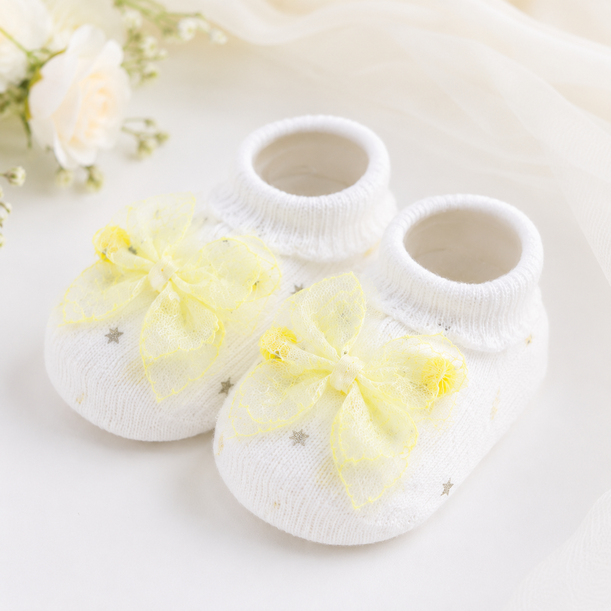 JusCubs Baby Booties and Headband Set