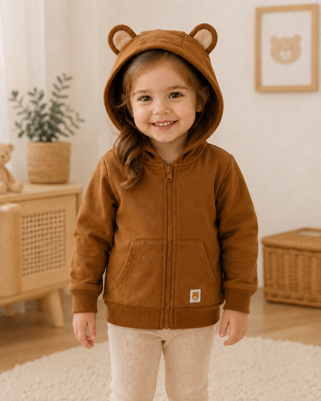 2-in-1 Teddy Toy Hoodie Jacket