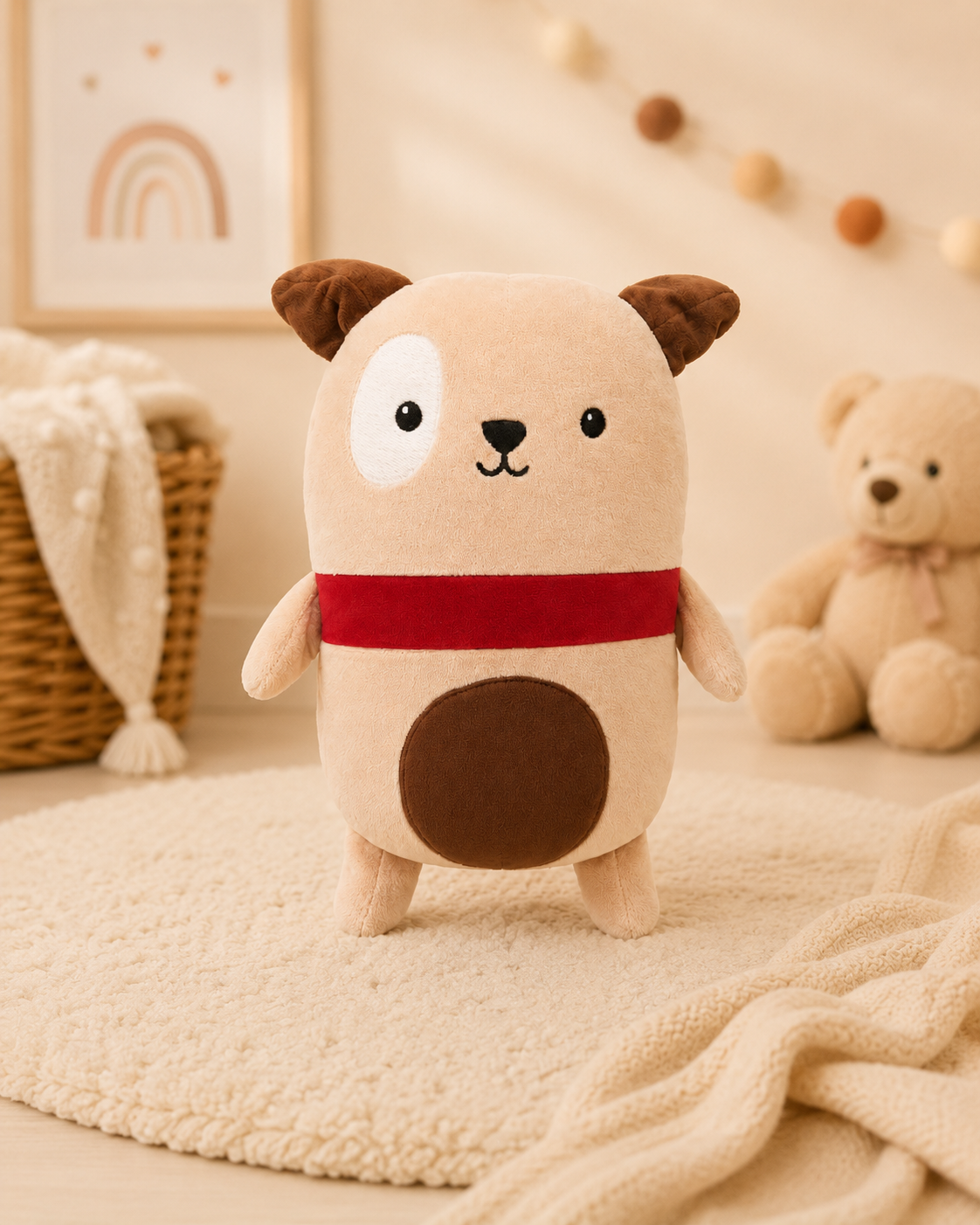 Kids 2 in 1 Hoodie with Convertible Plush Toy – Brown