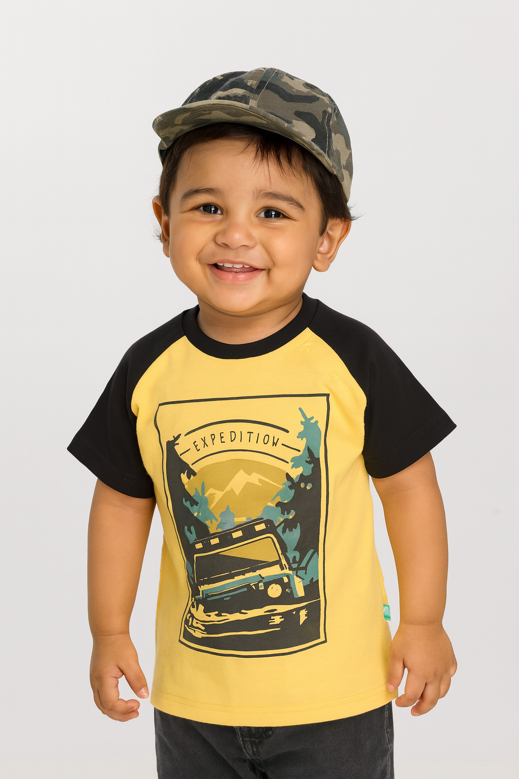 Baby Boys' Adventure Expedition Graphic T-Shirt – Raglan Sleeve Outdoor Tee