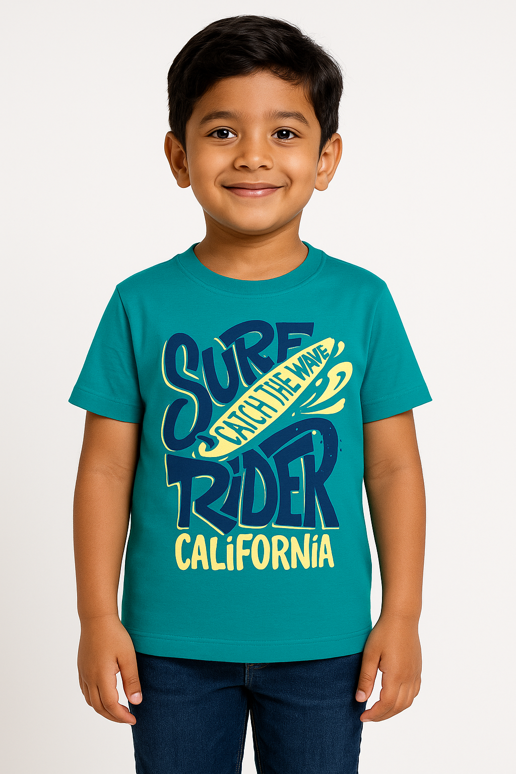 Boys' Surf Rider Graphic T-Shirt - Catch the Wave California Print
