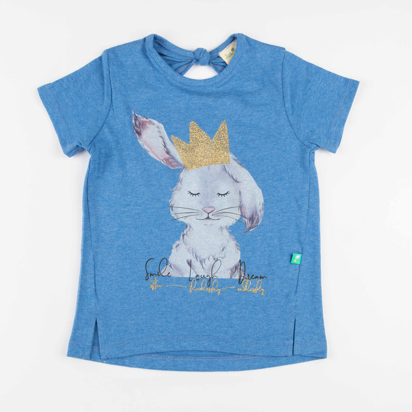 Half Sleeve Rabbit Printed T-Shirt