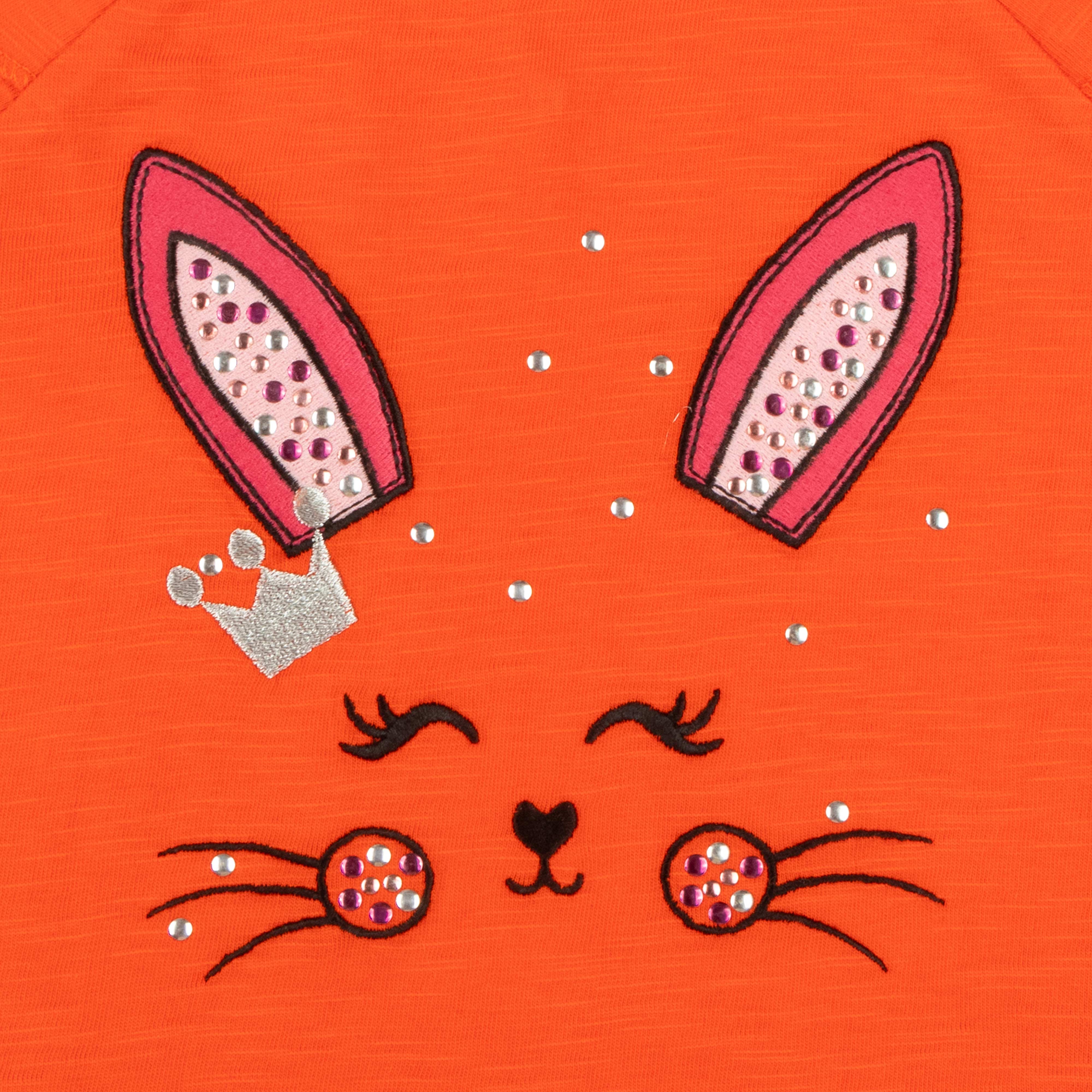Girls Rabbit Embroidery Top