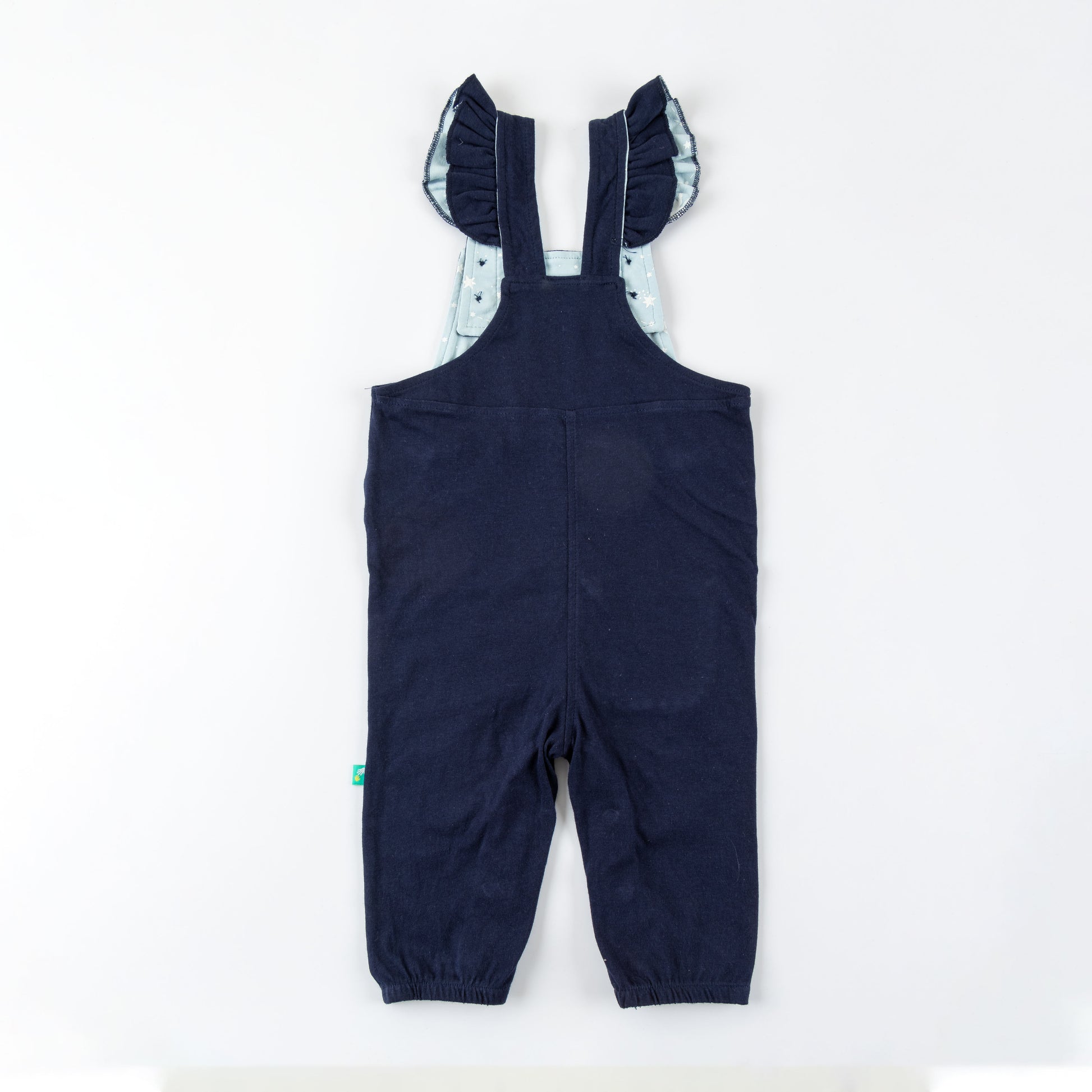 Girls Halfsleeve Printed Dungaree Sets