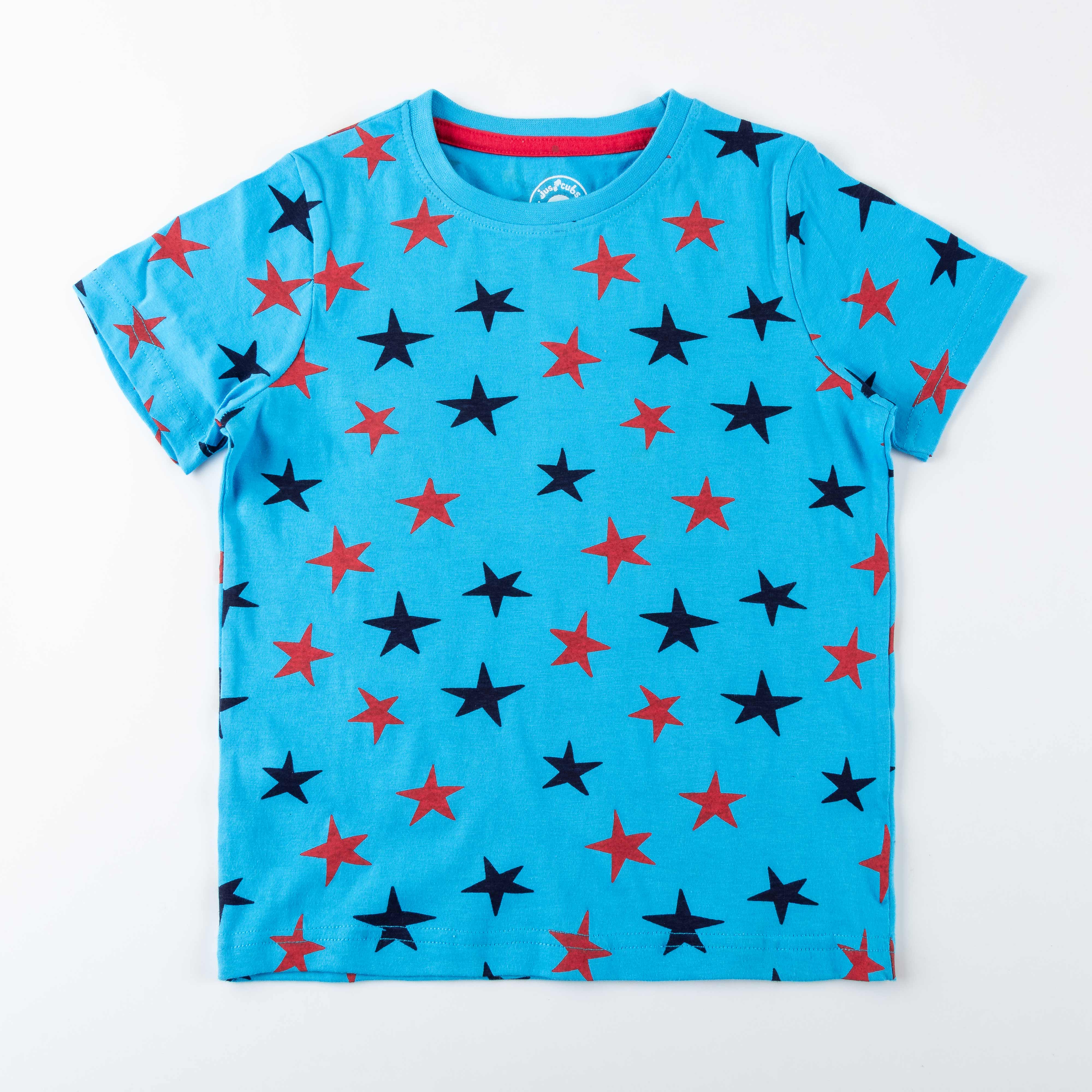 Boys Pyjama & Star Printed Top Sets