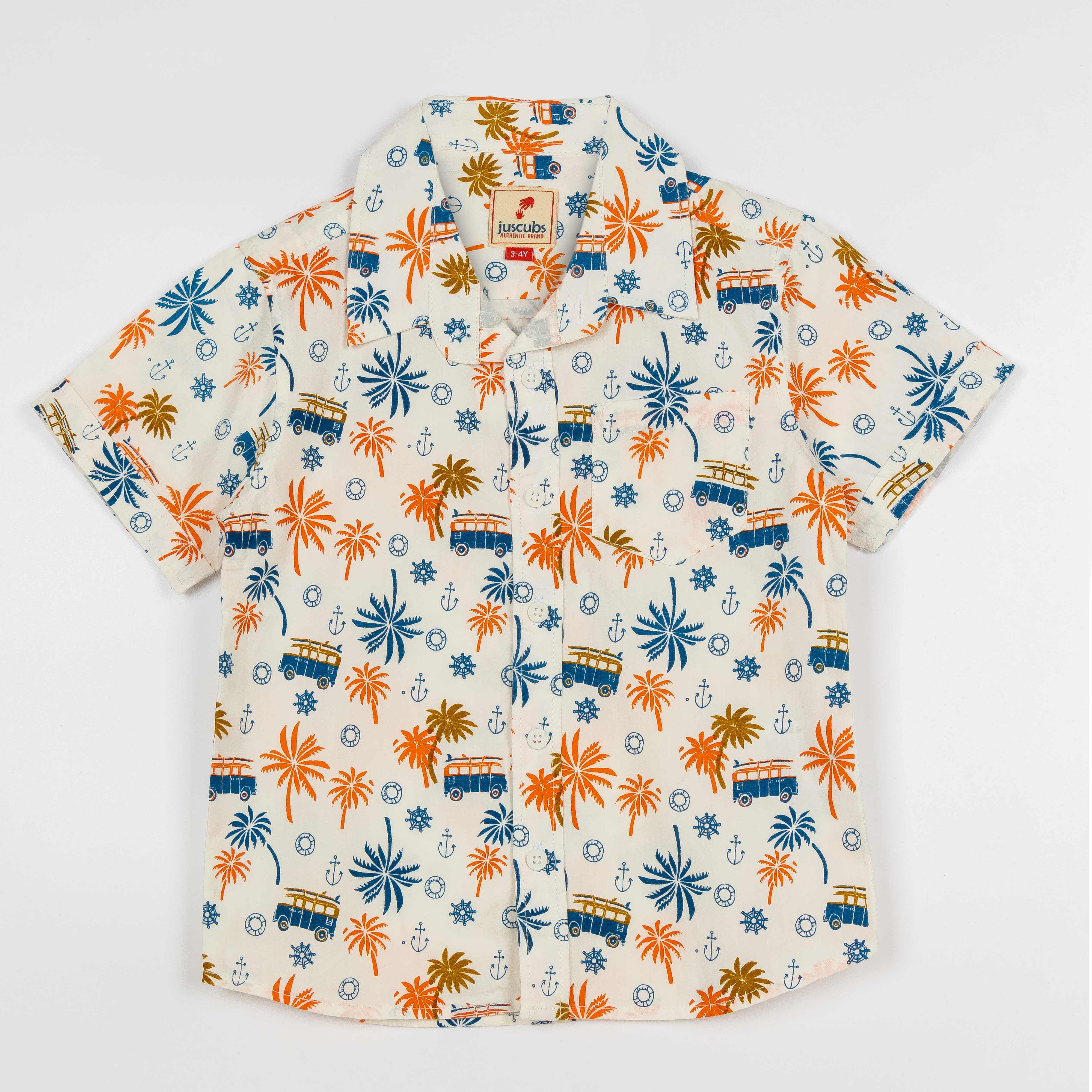 Half Sleeves Printed Bio-wash Shirt
