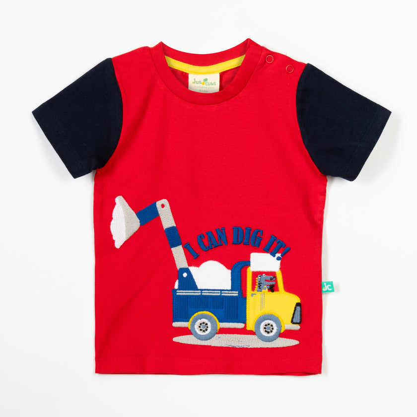 Baby Boys Half Sleeve Graphic Printed T Shirt