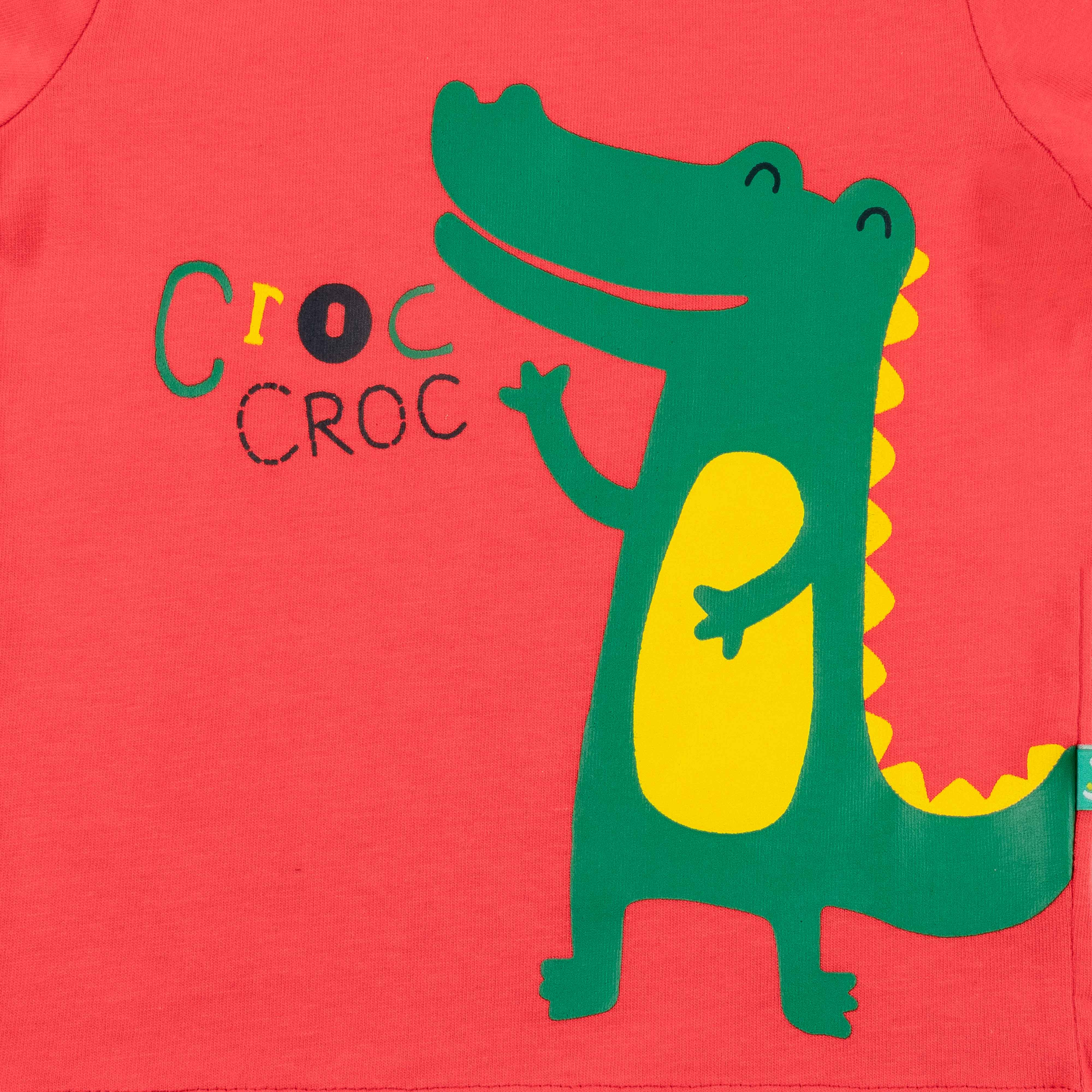 Baby Boys Full Sleeve crocodile Printed T-Shirt