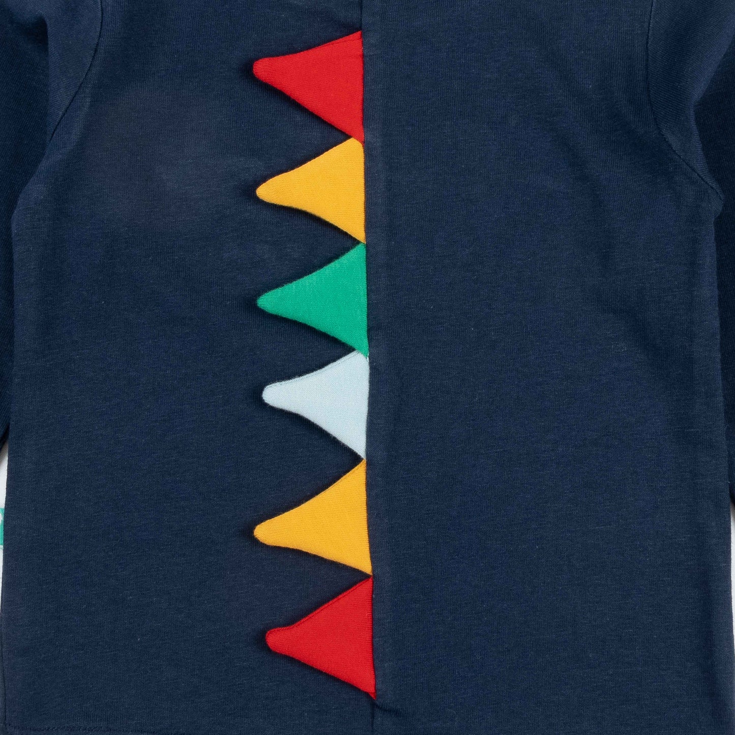 Boys "Dinosquad" Dinosaur Appliqué Full Sleeve T-Shirt with 3D Spikes