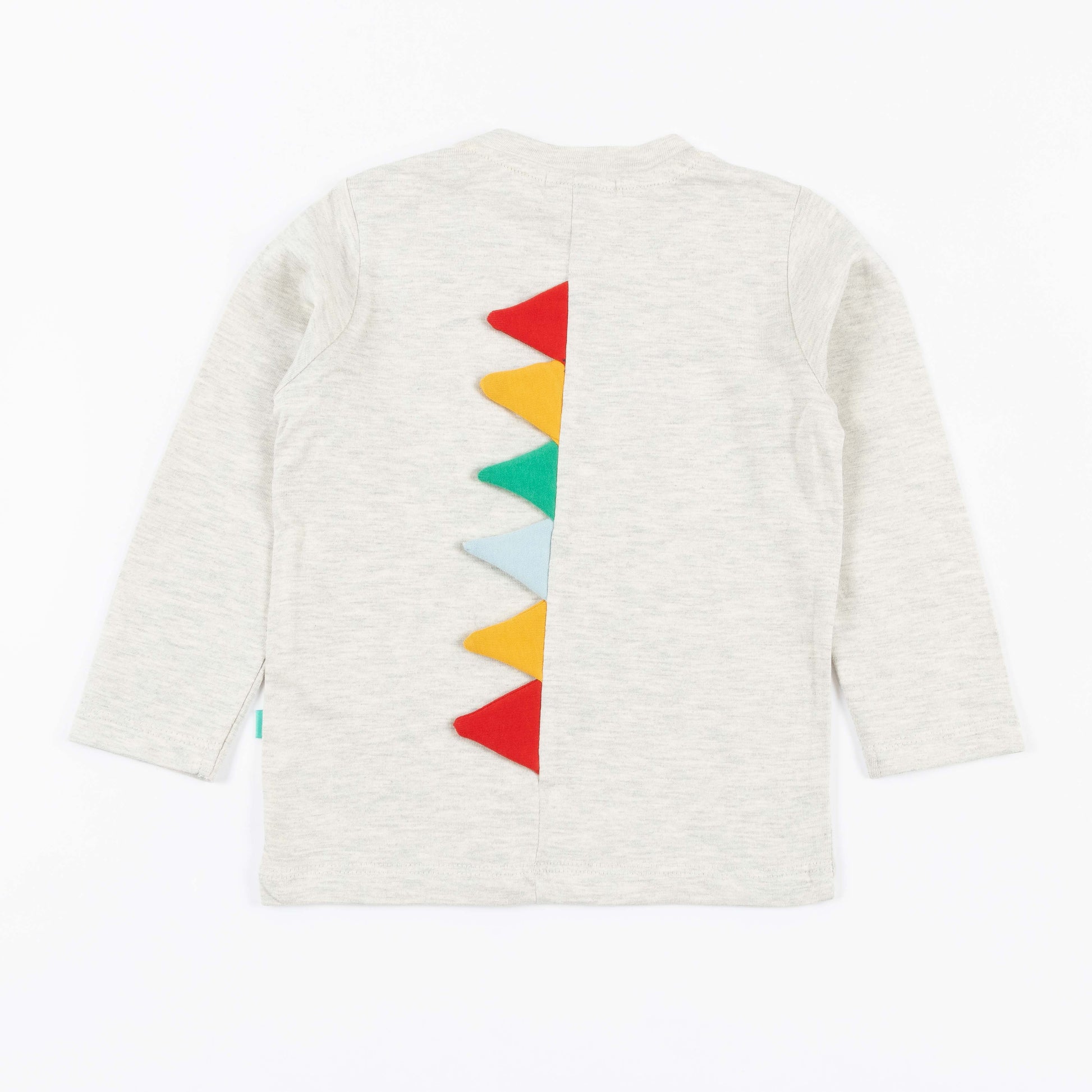 Boys "Dinosquad" Dinosaur Appliqué Full Sleeve T-Shirt with 3D Spikes