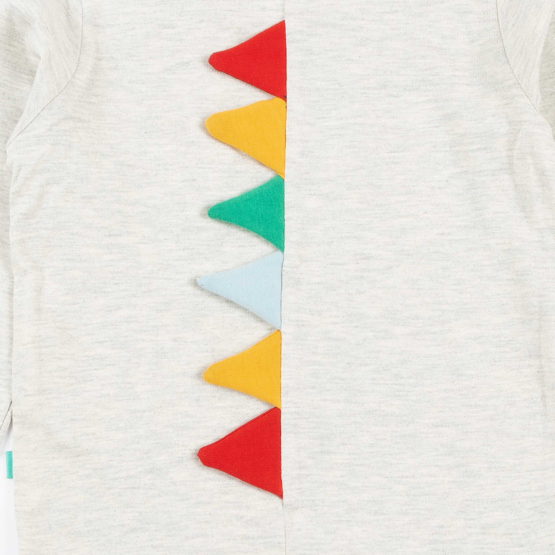 Boys "Dinosquad" Dinosaur Appliqué Full Sleeve T-Shirt with 3D Spikes