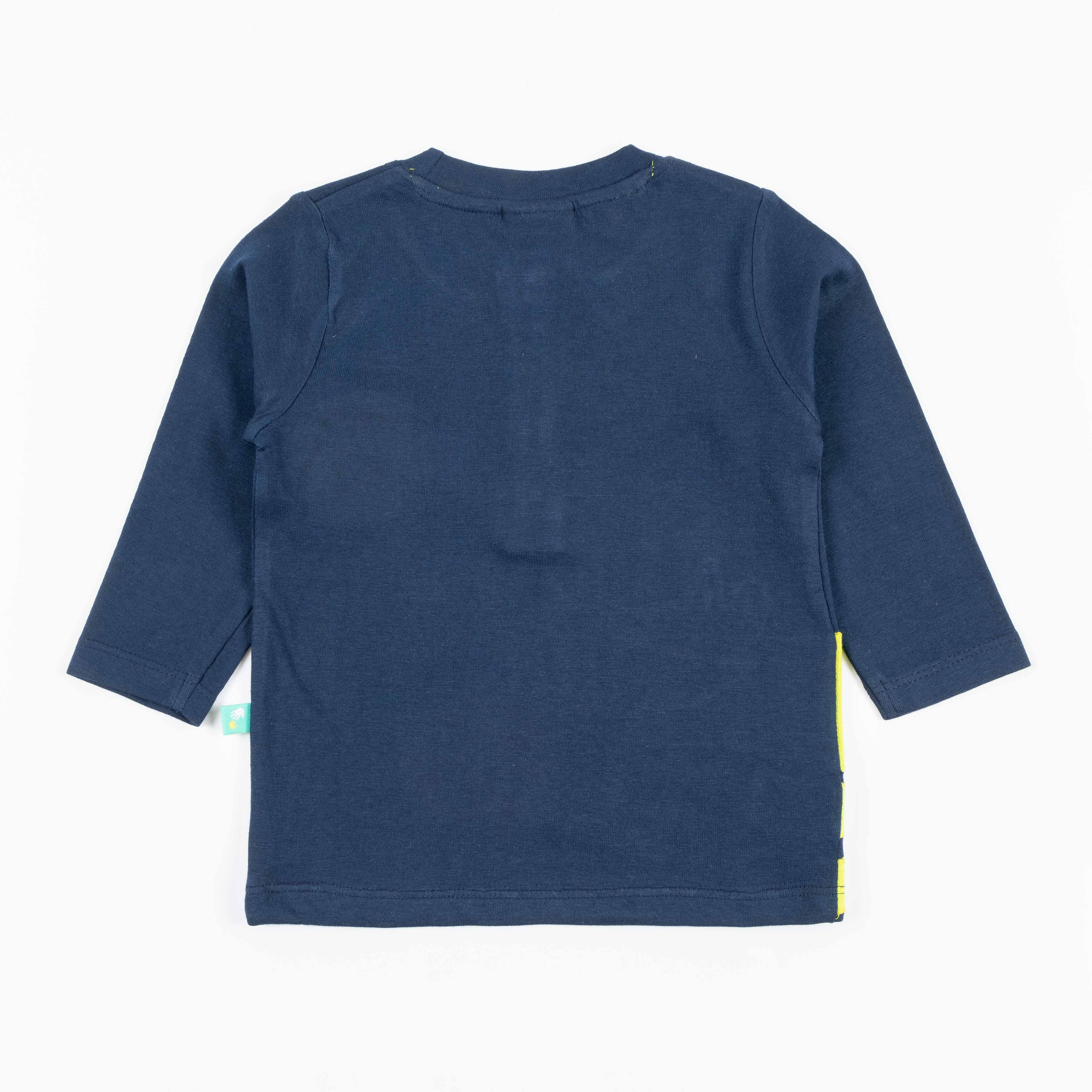 "Boys 'Smile Like a Crocodile' Henley Tee – Long Sleeve Animal Graphic T-shirt"