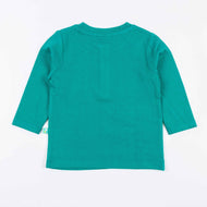 "Boys 'Smile Like a Crocodile' Henley Tee – Long Sleeve Animal Graphic T-shirt"