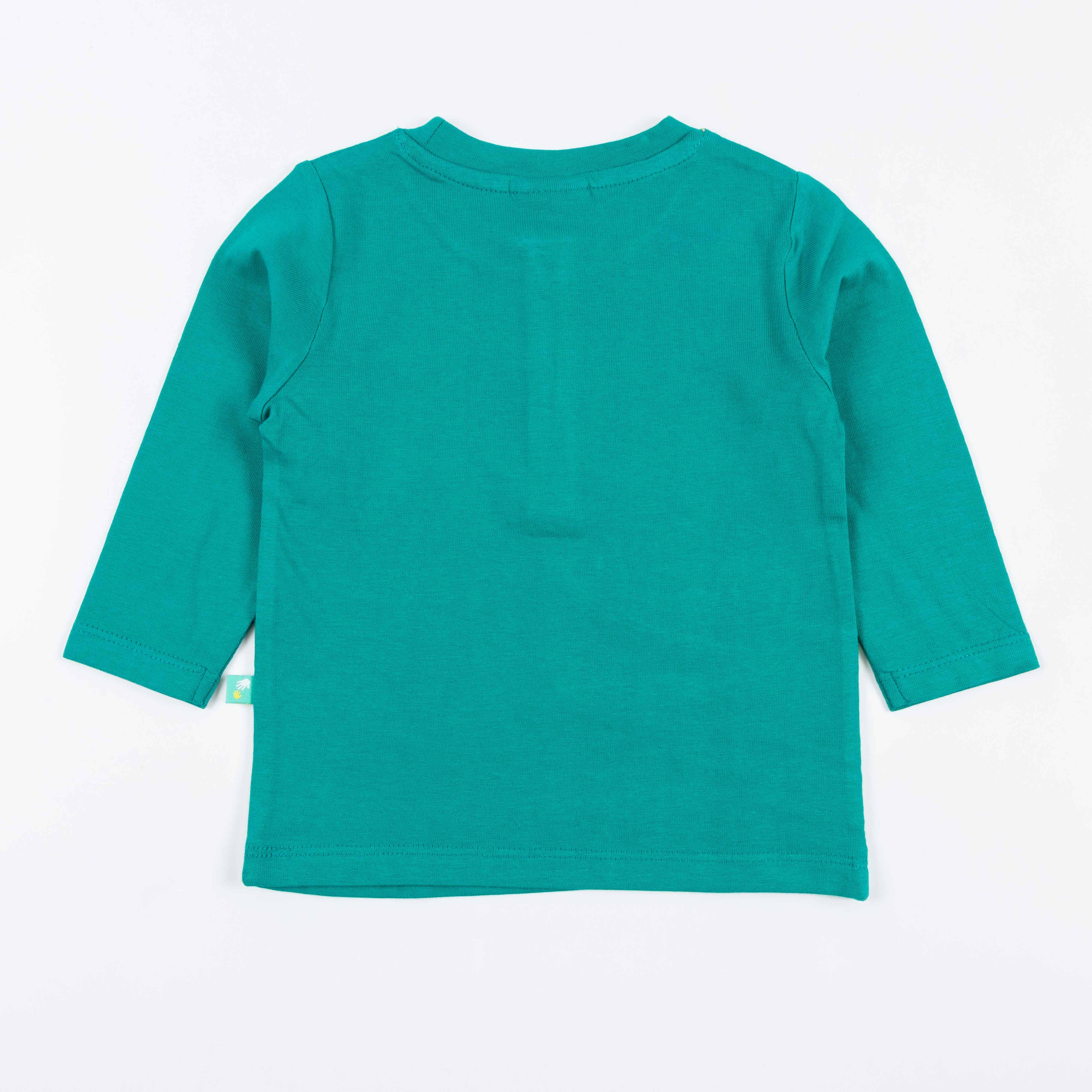 "Boys 'Smile Like a Crocodile' Henley Tee – Long Sleeve Animal Graphic T-shirt"