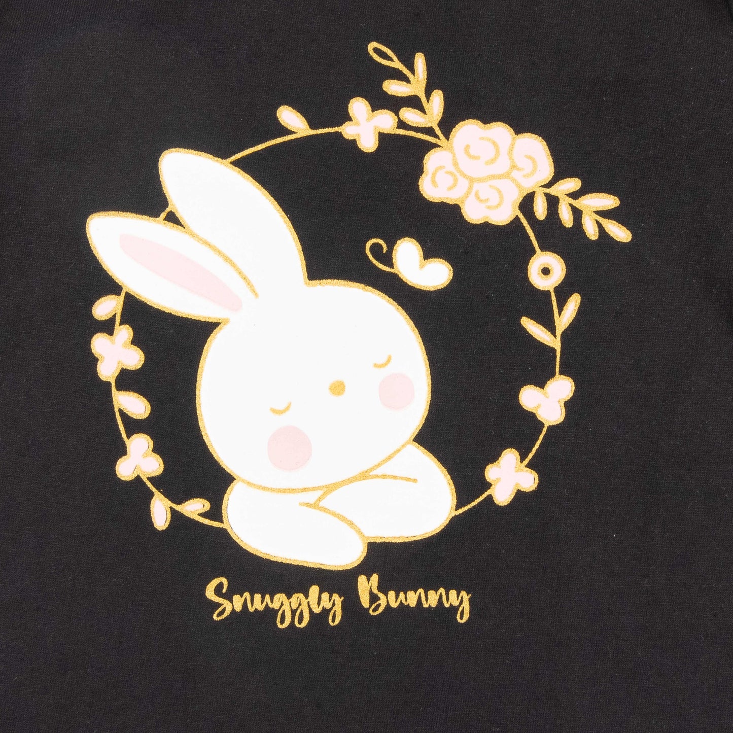 Girls Bunny  Printed Full Sleeve T-Shirt