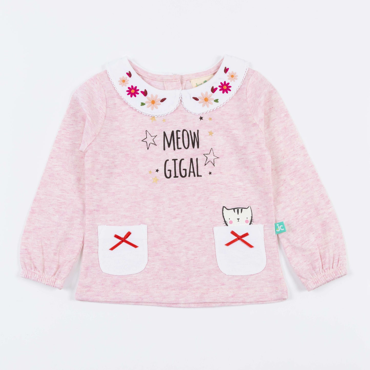 Girls Full Sleeve Embroidery T-Shirt