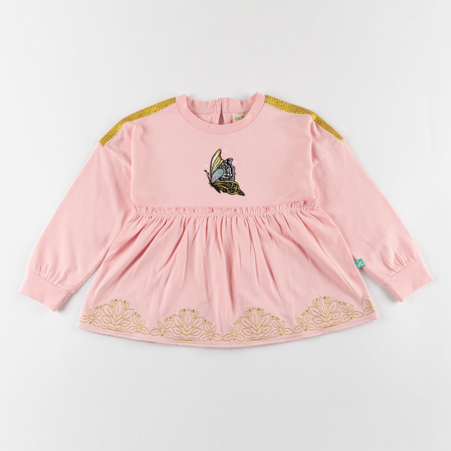 Girls Full Sleeve Butterfly Top