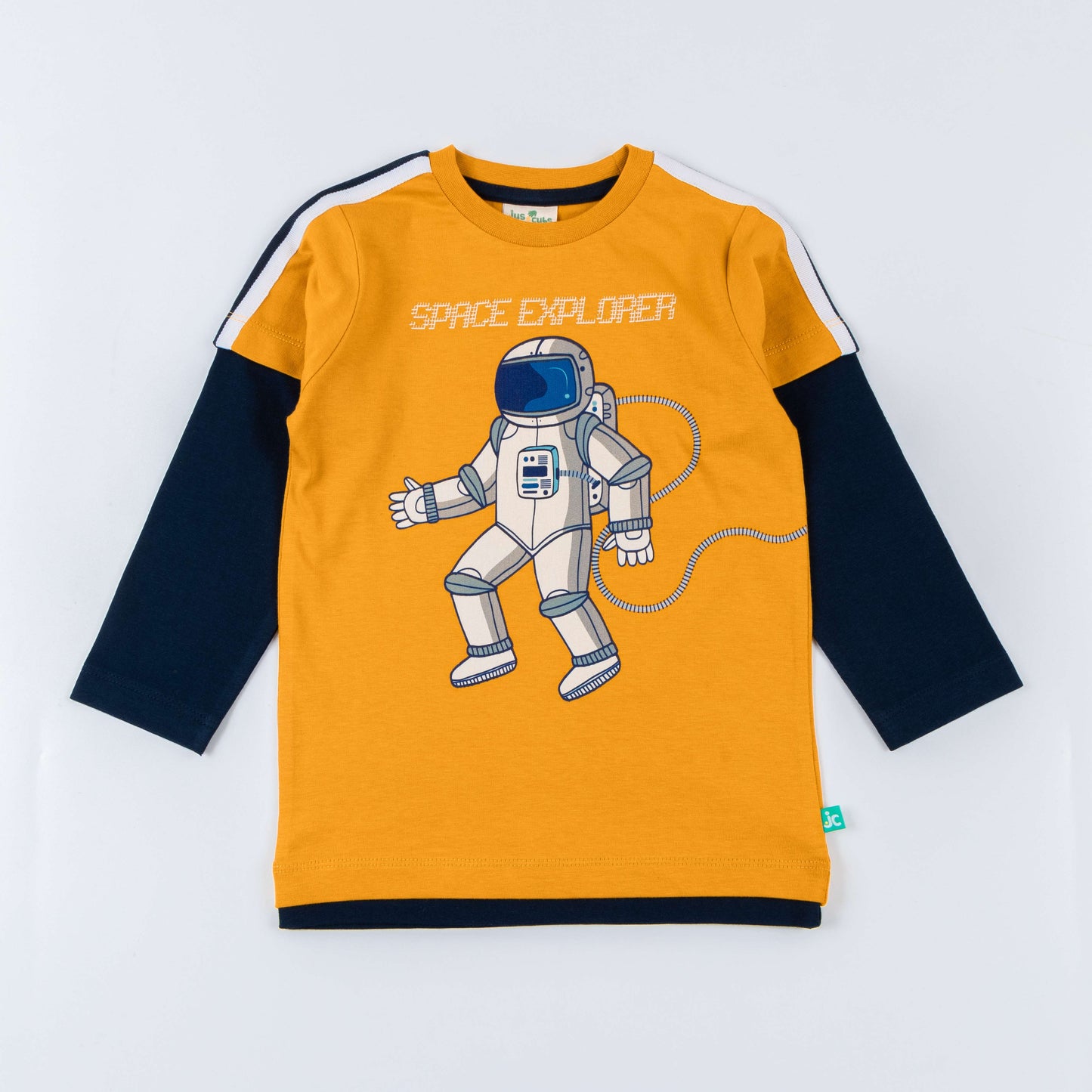 Young Boys Full Sleeve Space Printed T-Shirt