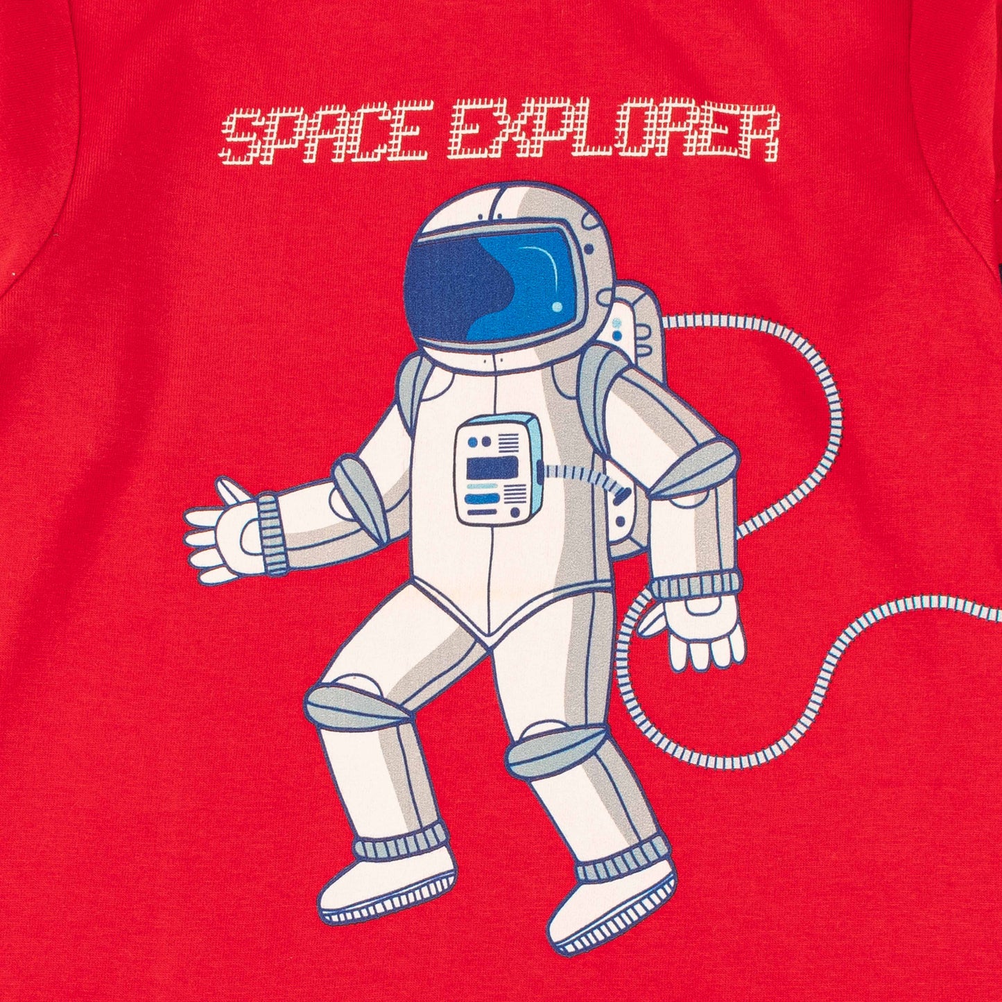 Young Boys Full Sleeve Space Printed T-Shirt