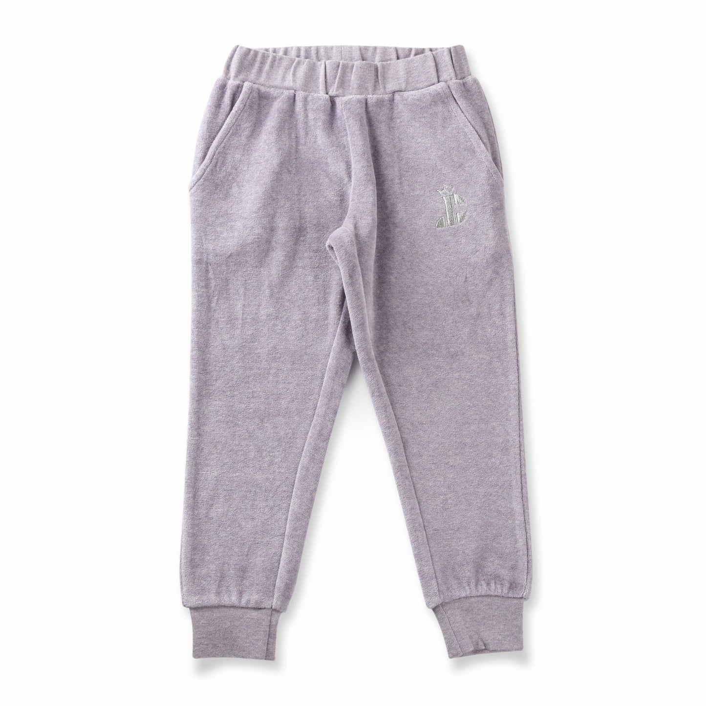 "Girls' Solid Grey Hoodie & Jogger Set – Soft Velour with Giraffe Patch Detail"