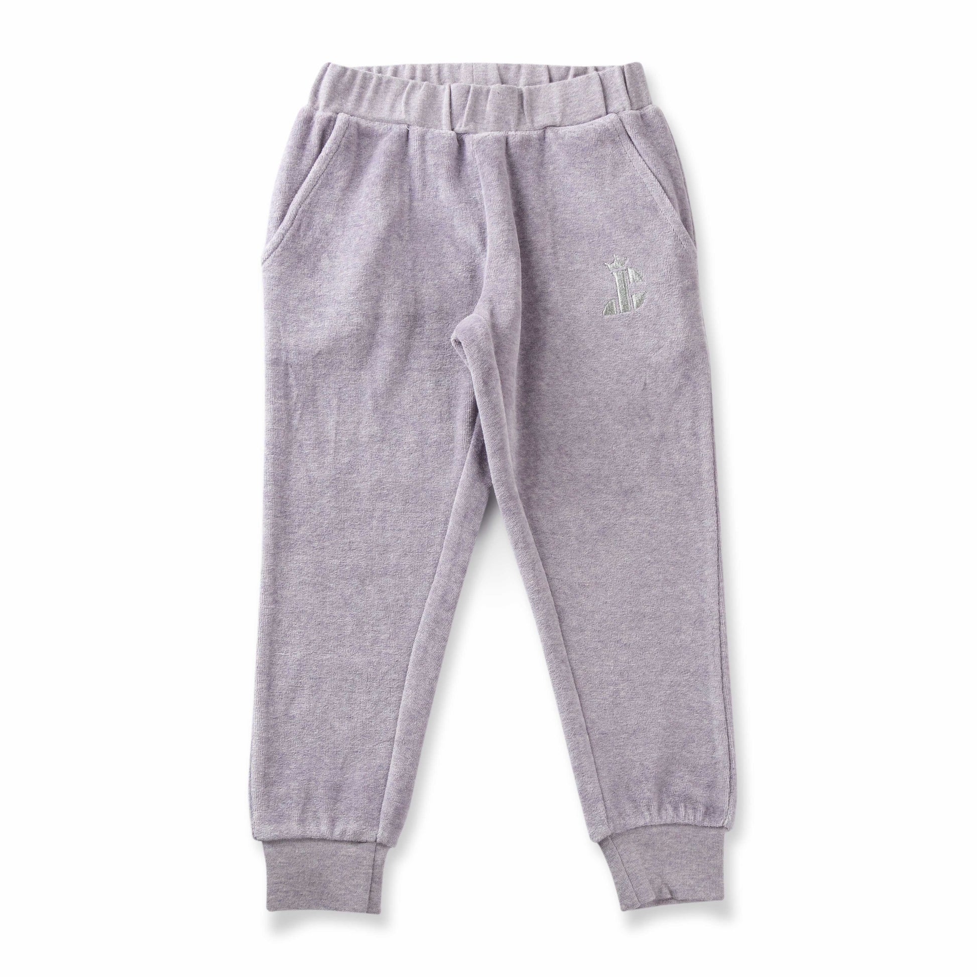 "Girls' Solid Grey Hoodie & Jogger Set – Soft Velour with Giraffe Patch Detail"