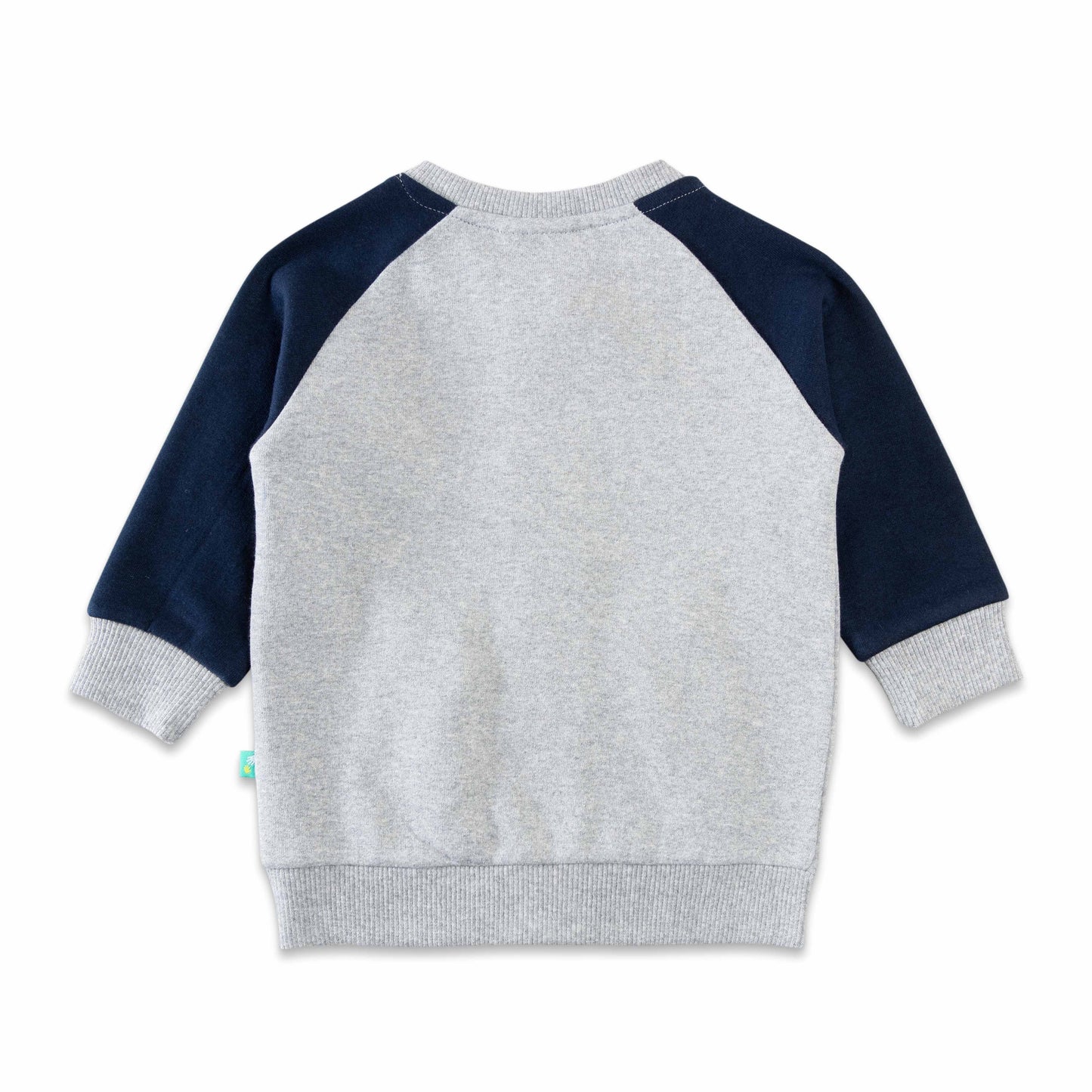 "Boys' Space Crew Zip-Up Jacket with Rocket Appliqué and Contrast Sleeves"