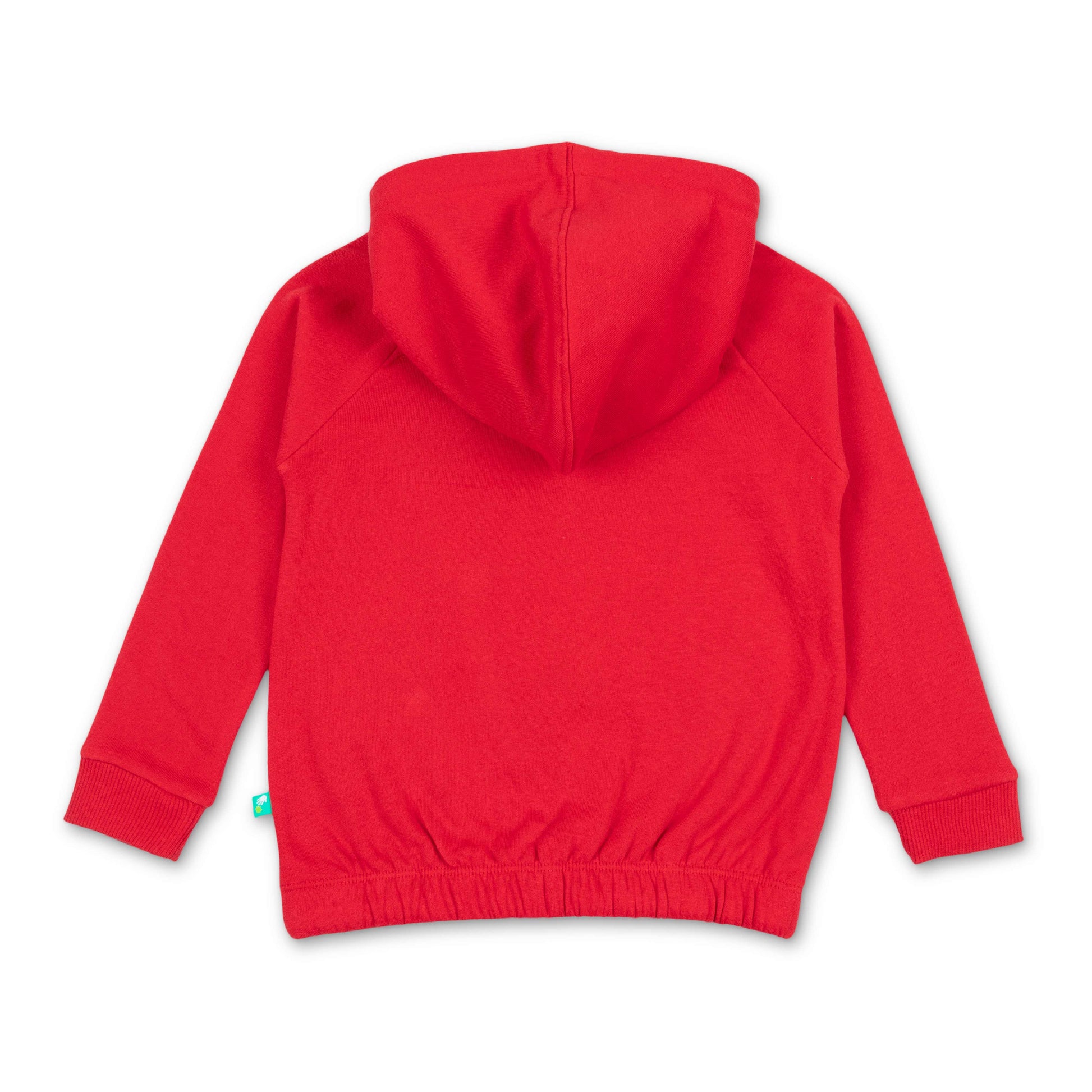 "Girls' Hoodie with Colorful Geometric 'LOVE' Print & Drawstring Hem"