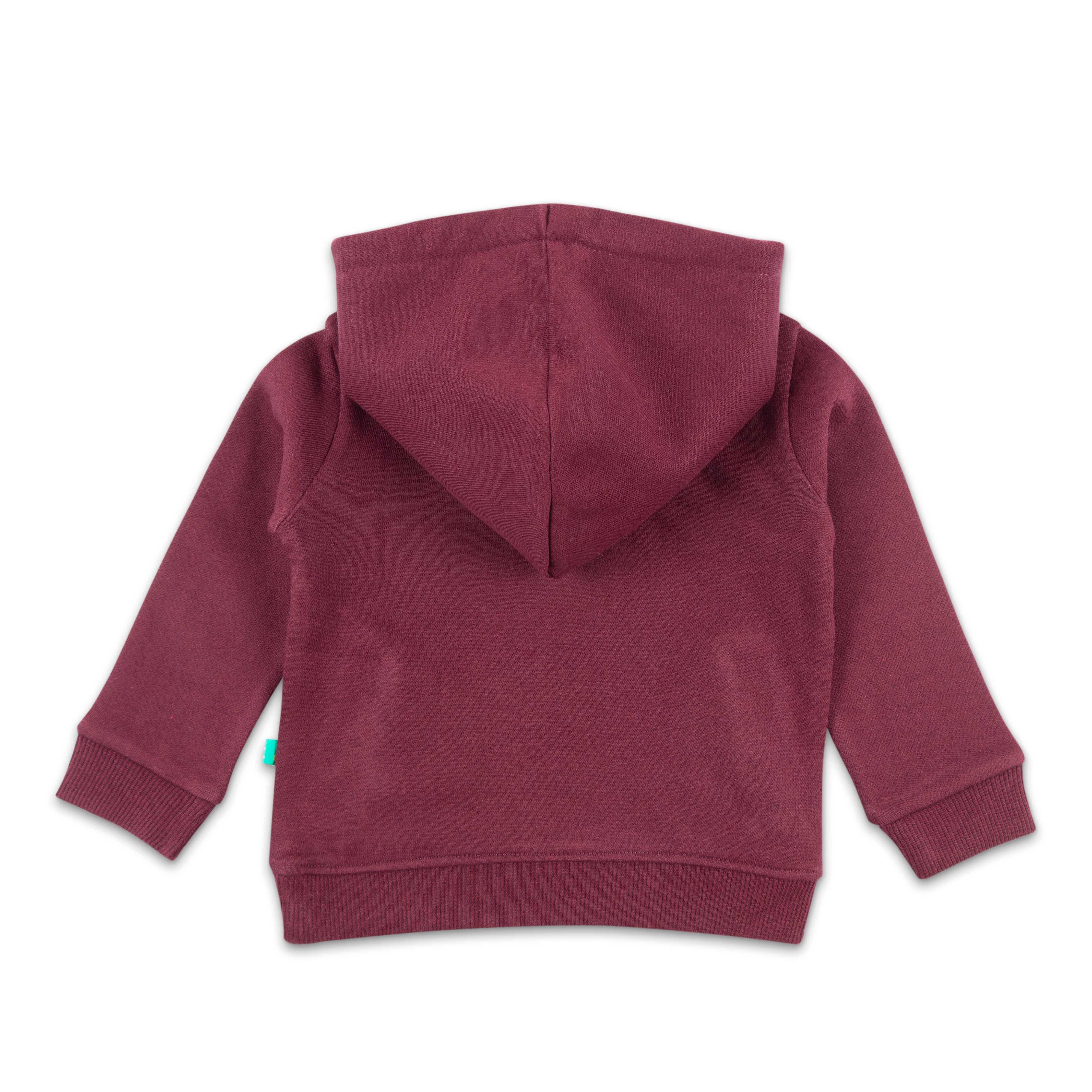 Girls' Hooded Sweatshirt – Mushroom House Graphic, Long Sleeves"