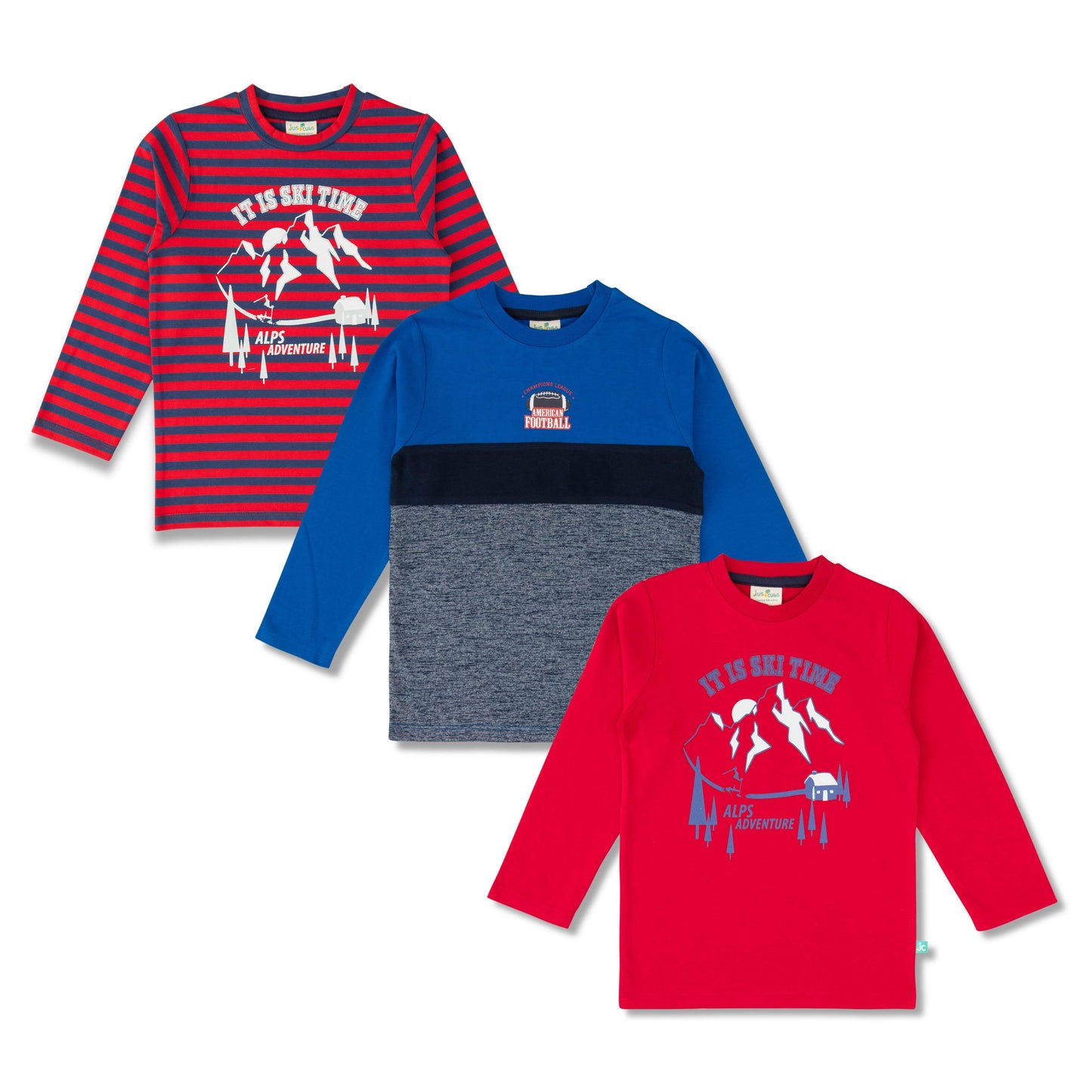 Young Boys Graphic Printed T Shirt Combo - Juscubs