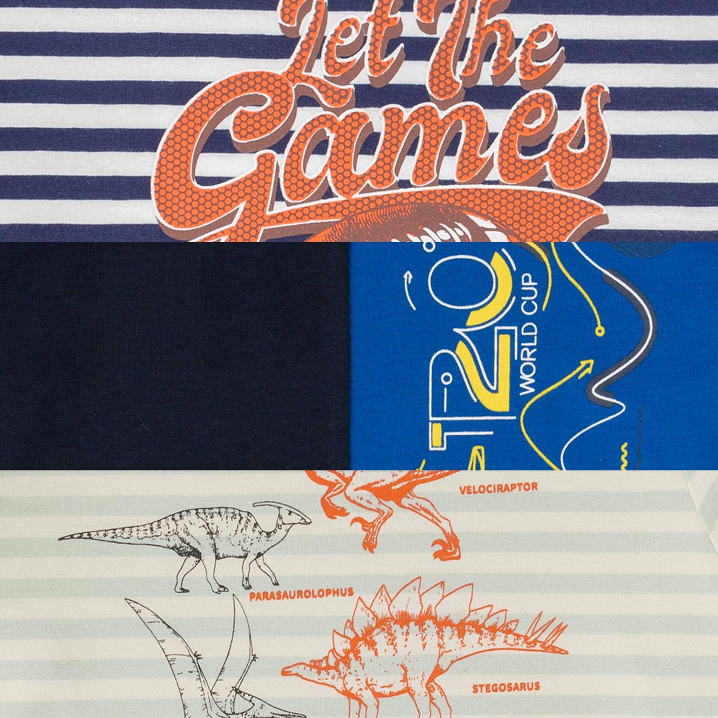 Young Boys Graphic Printed T Shirt Combo - Juscubs