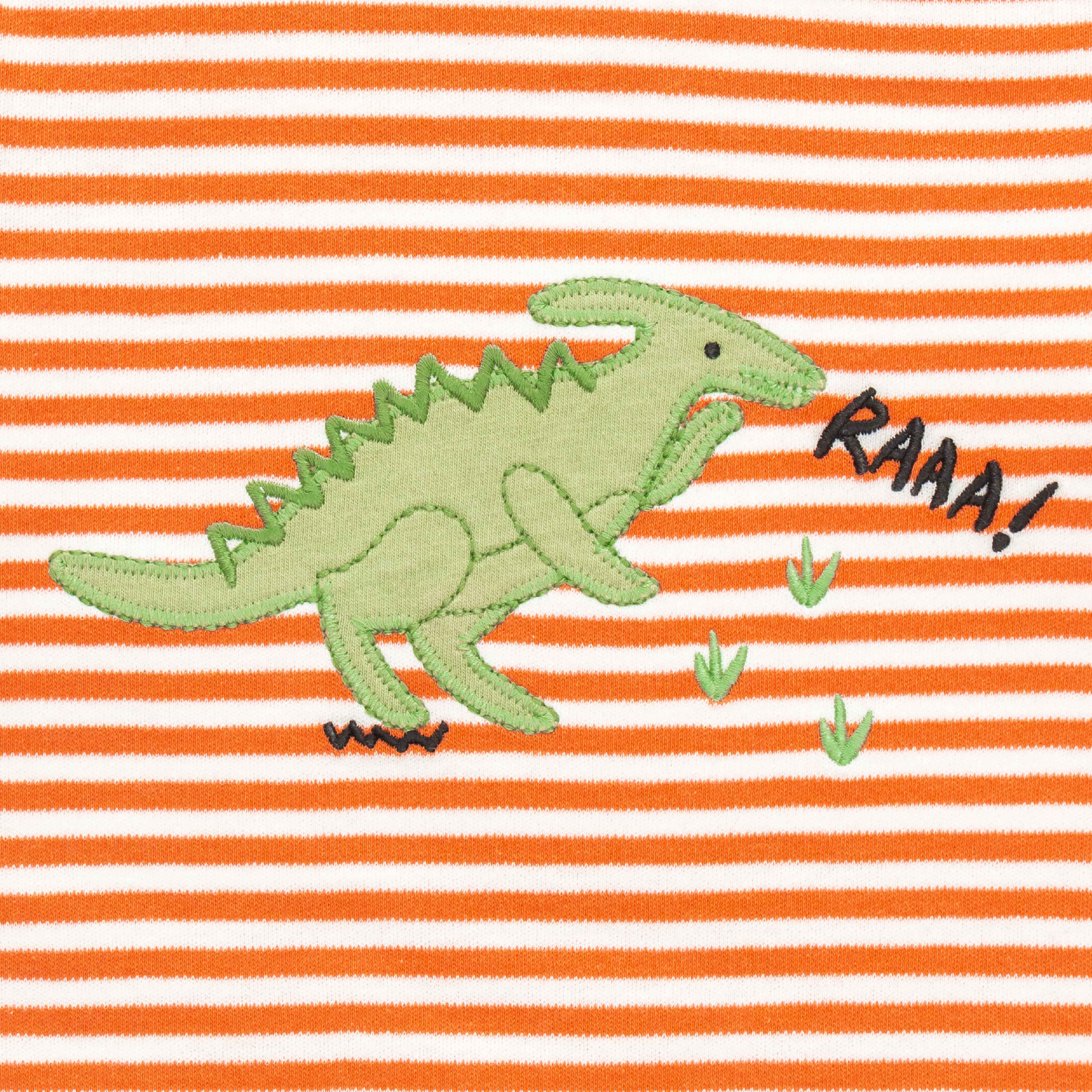 Baby Boys Stripe embroidery Full Sleeve Romper