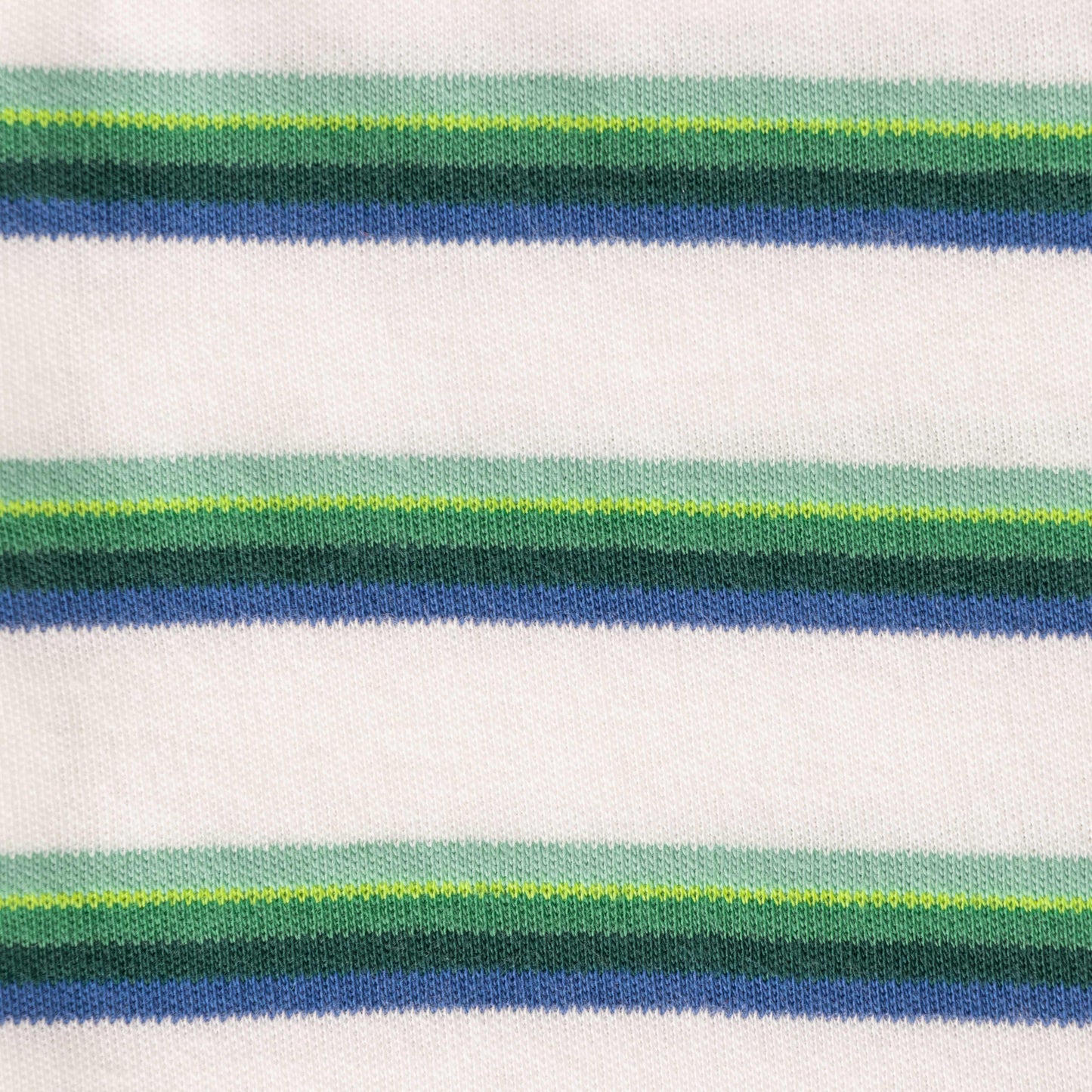 "Striped Baby Boys Footed Sleepsuit – Green & Navy | 100% Cotton"