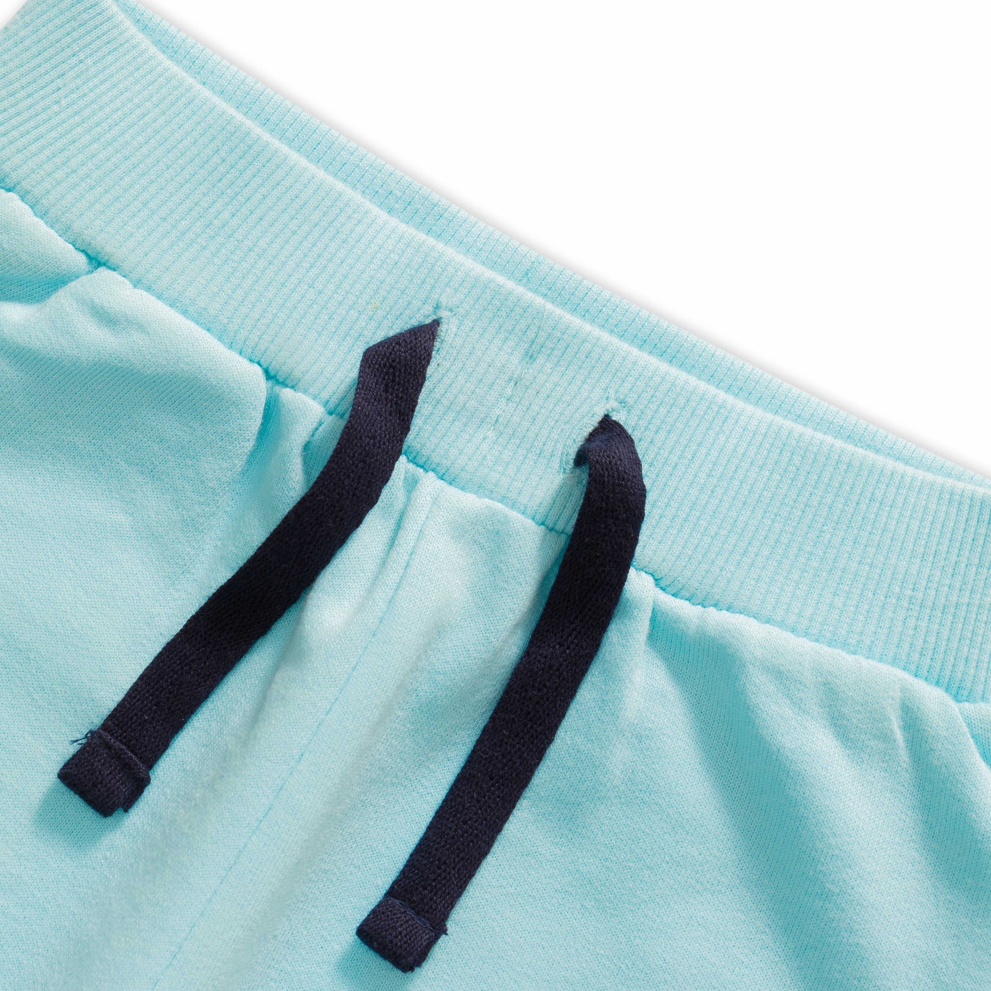Baby Boys' Aqua Blue Joggers – Soft Cotton Sweatpants with Drawstring